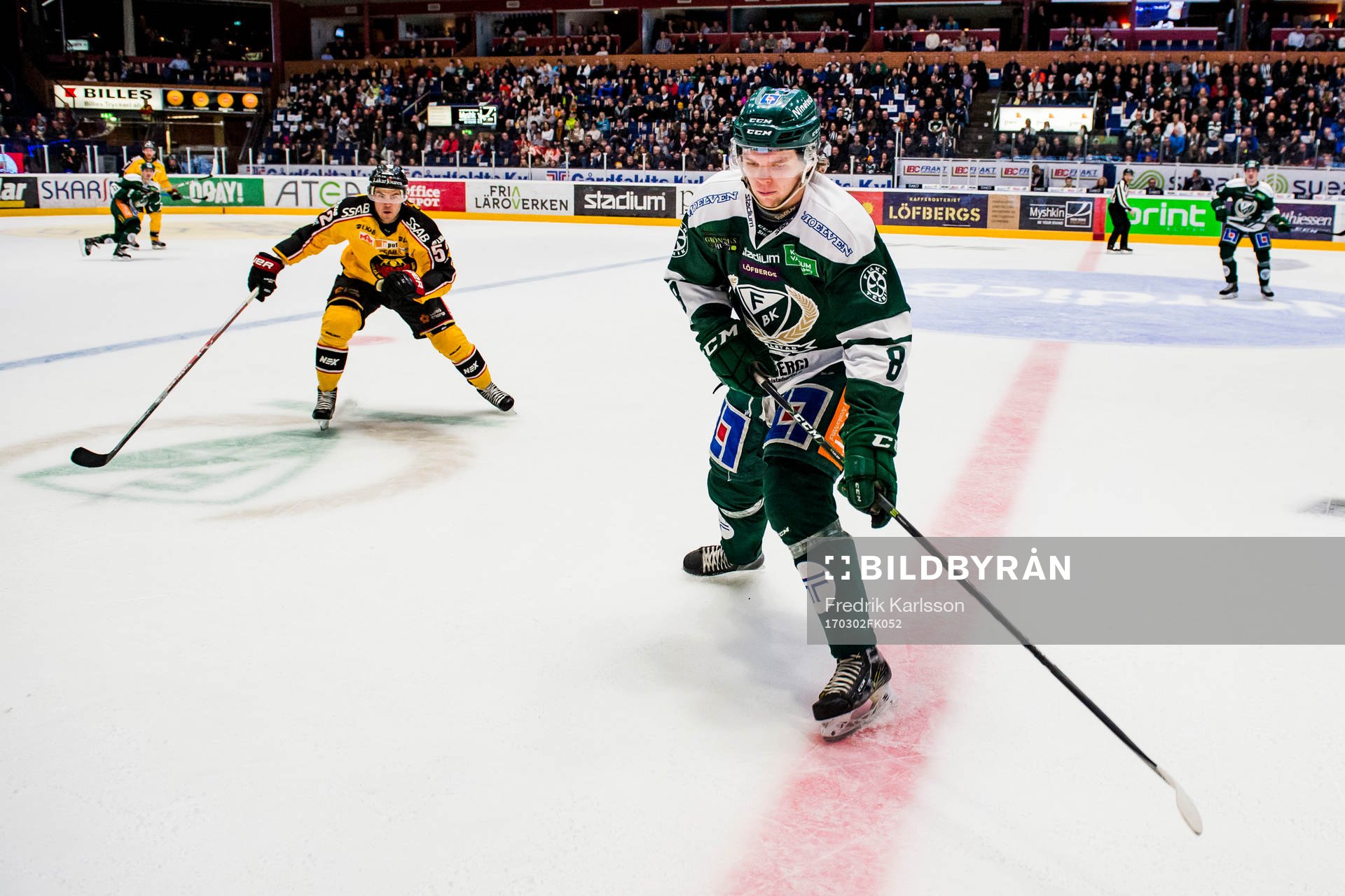 Luleås Karl Fabricius och Färjestads Alexander Leandersson