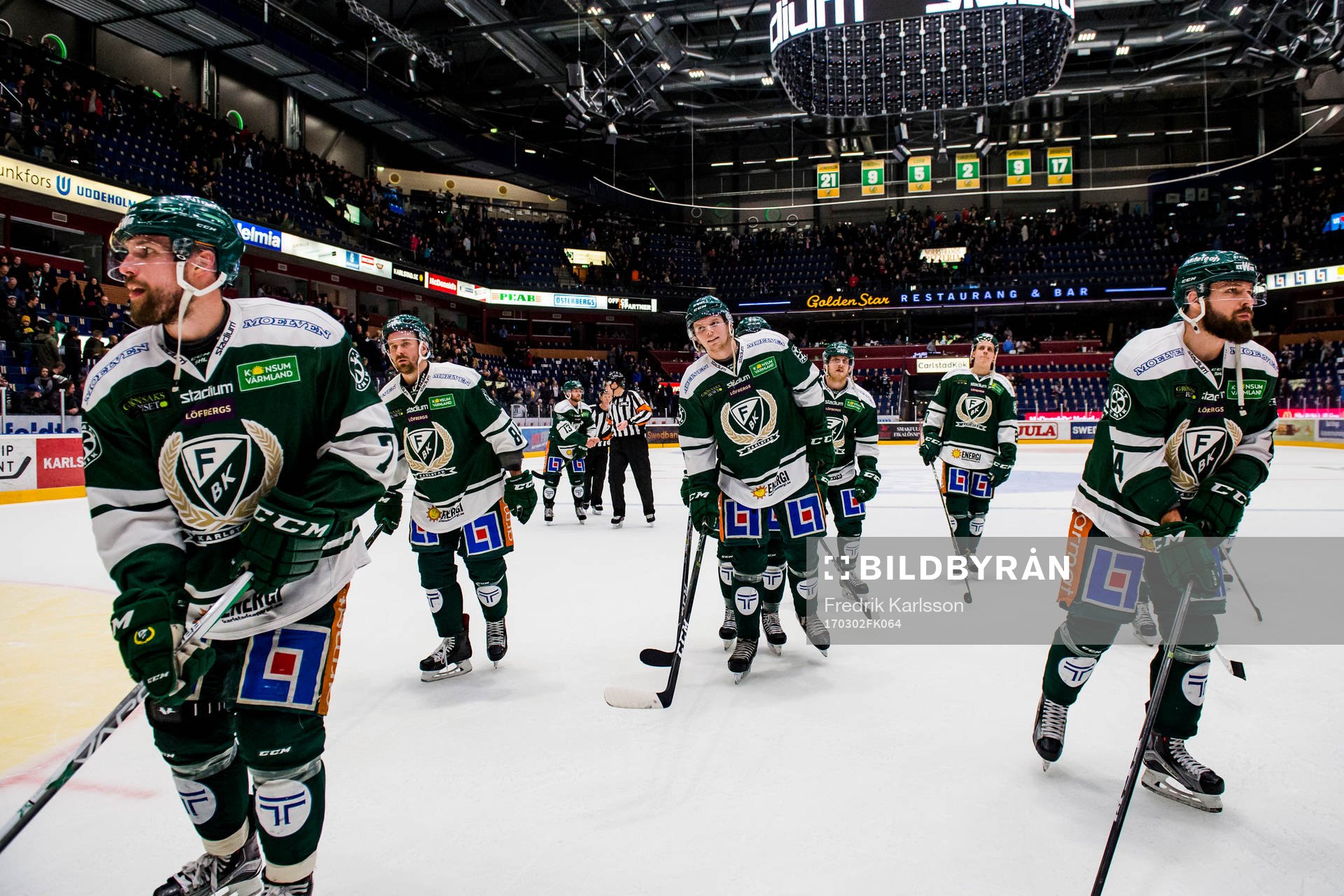 Färjestads Jonas Holös, Tomas Skogs, Alexander