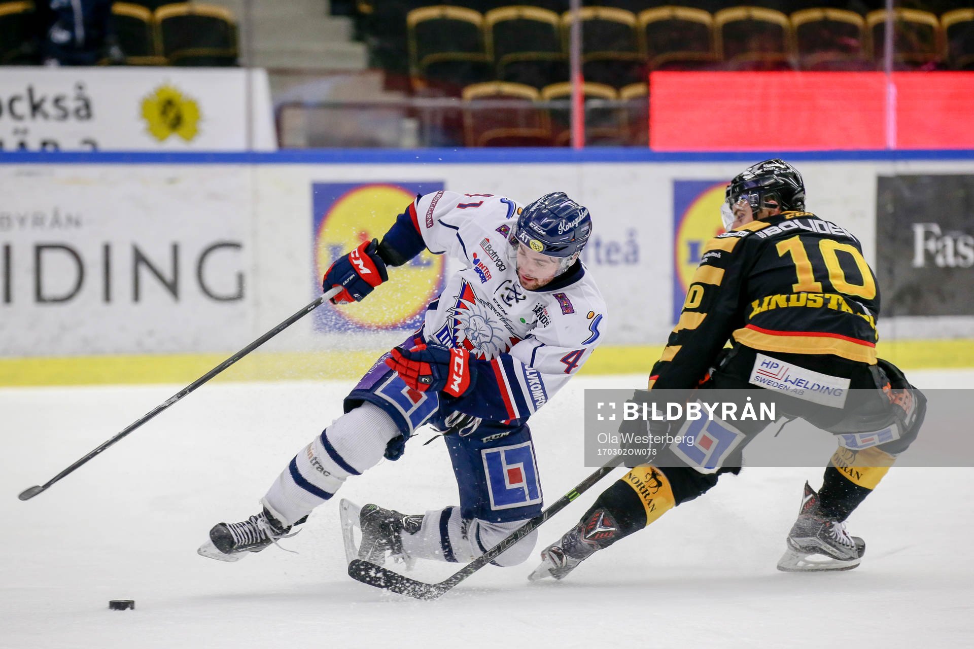 Linköpings Broc Little och Skellefteås Joakim Lindström