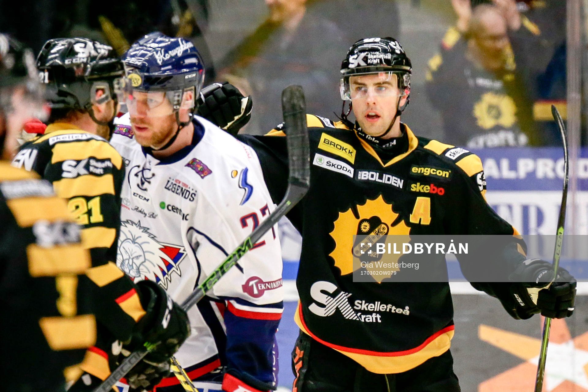 Skellefteås Joakim Lindström jublar