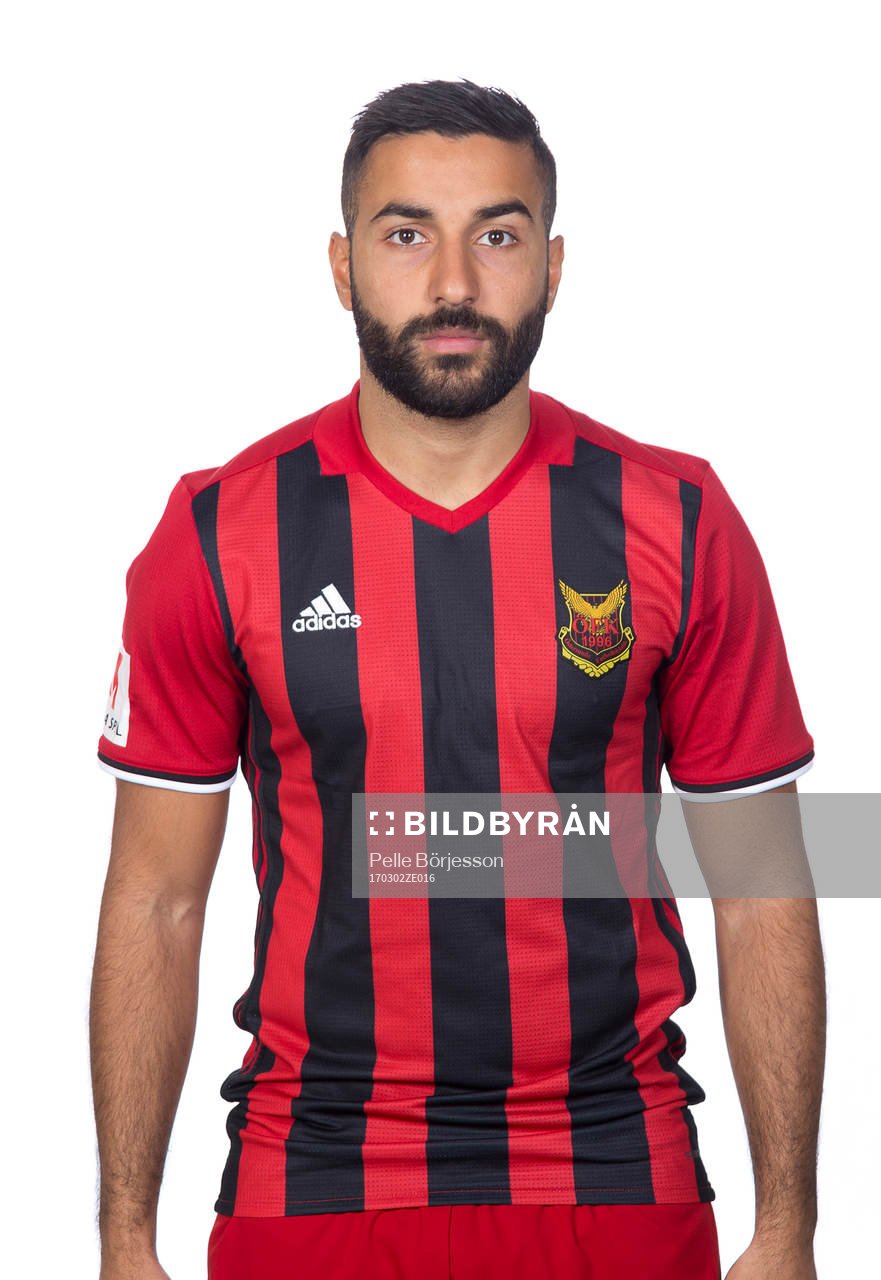 Östersunds Saman Ghoddos poserar för ett porträtt den 2 mars 2017 i Östersund.