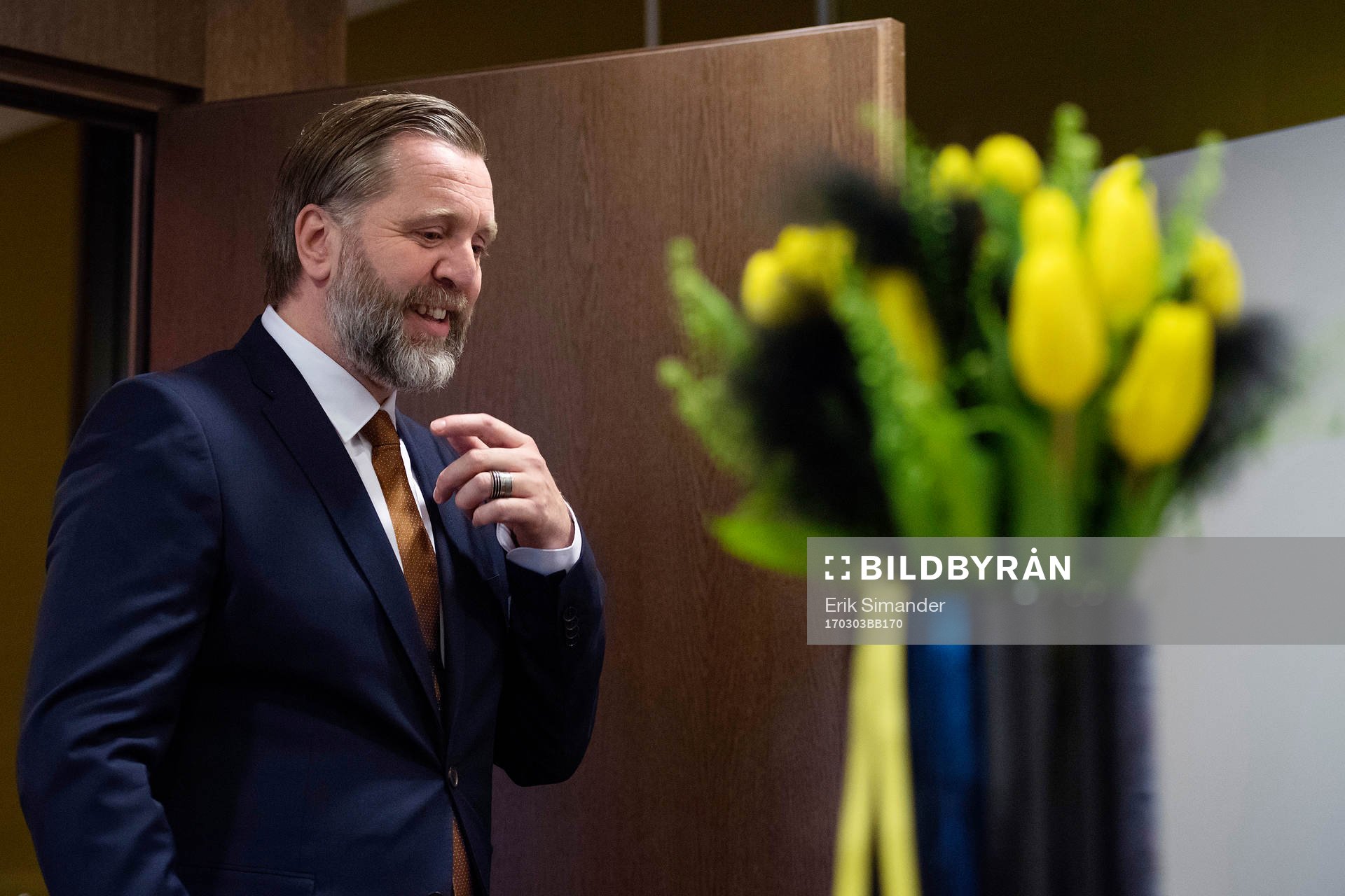 s sportchef Björn Wesström anländer