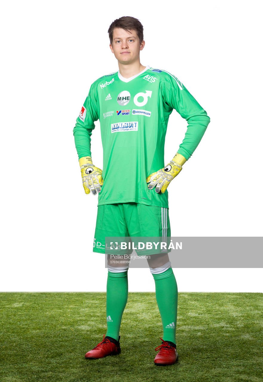 Degerfors målvakt Oscar Klasson