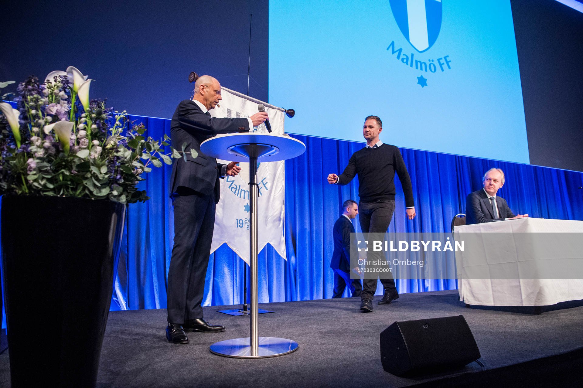 Håkan Jeppsson, ordförande och tränaren Magnus Pehrsson