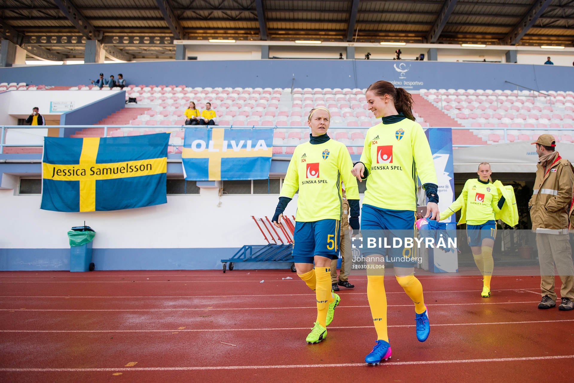 Sveriges Nilla Fischer och Lotta Schelin
