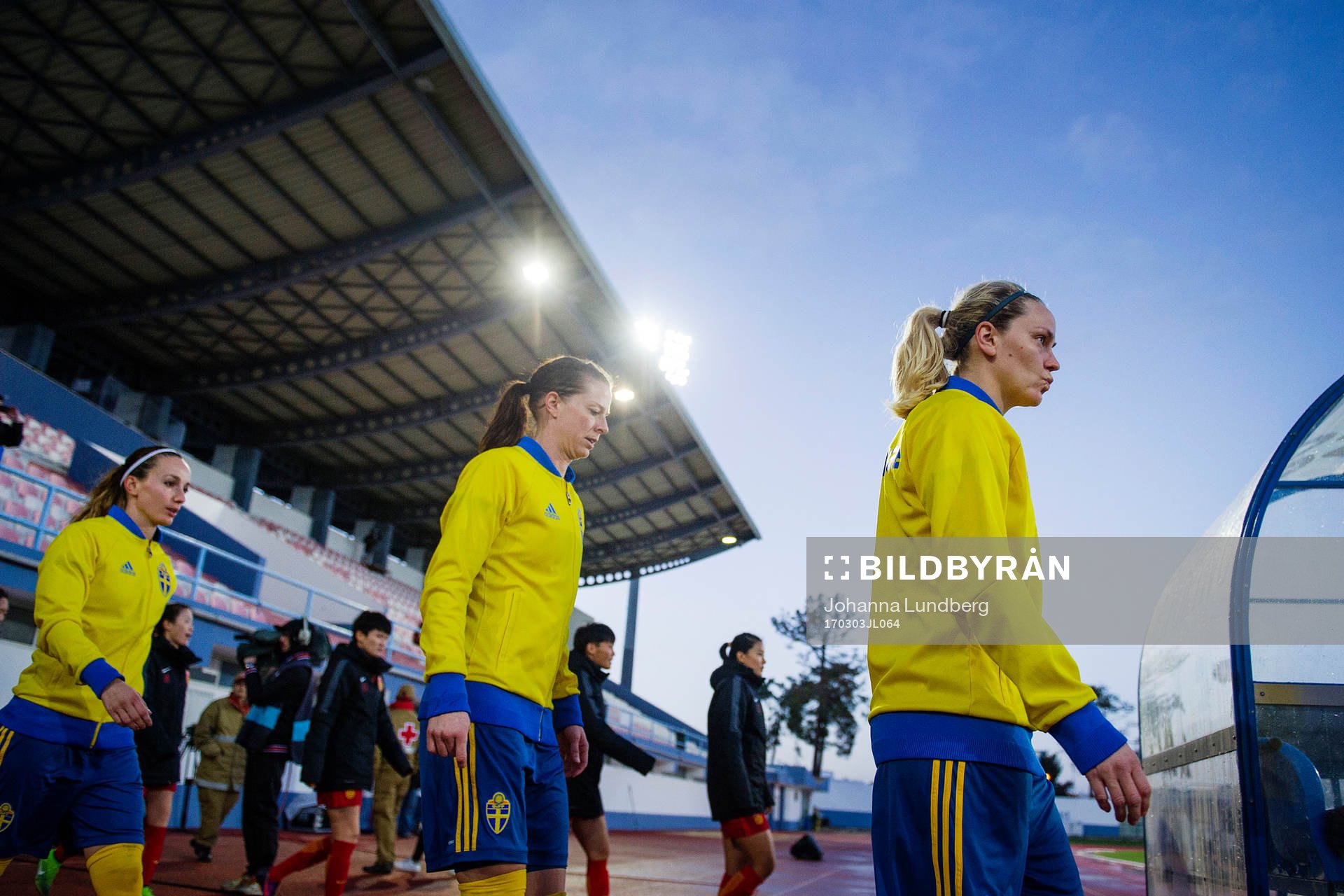 Sveriges Kosovare Asllani, Lotta Schelin  och Lisa