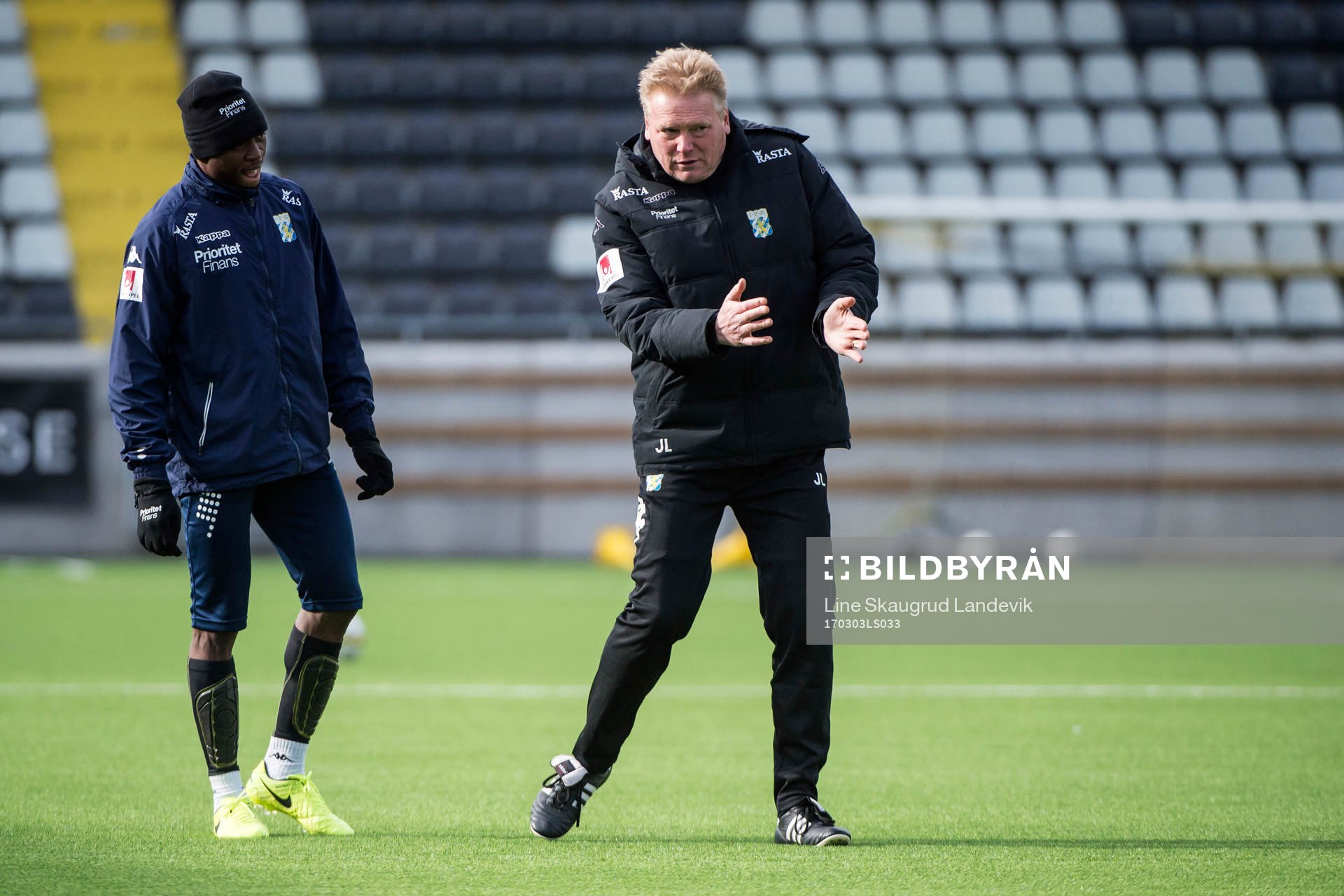 Lawson Sabah och tränare Jörgen Lennartsson