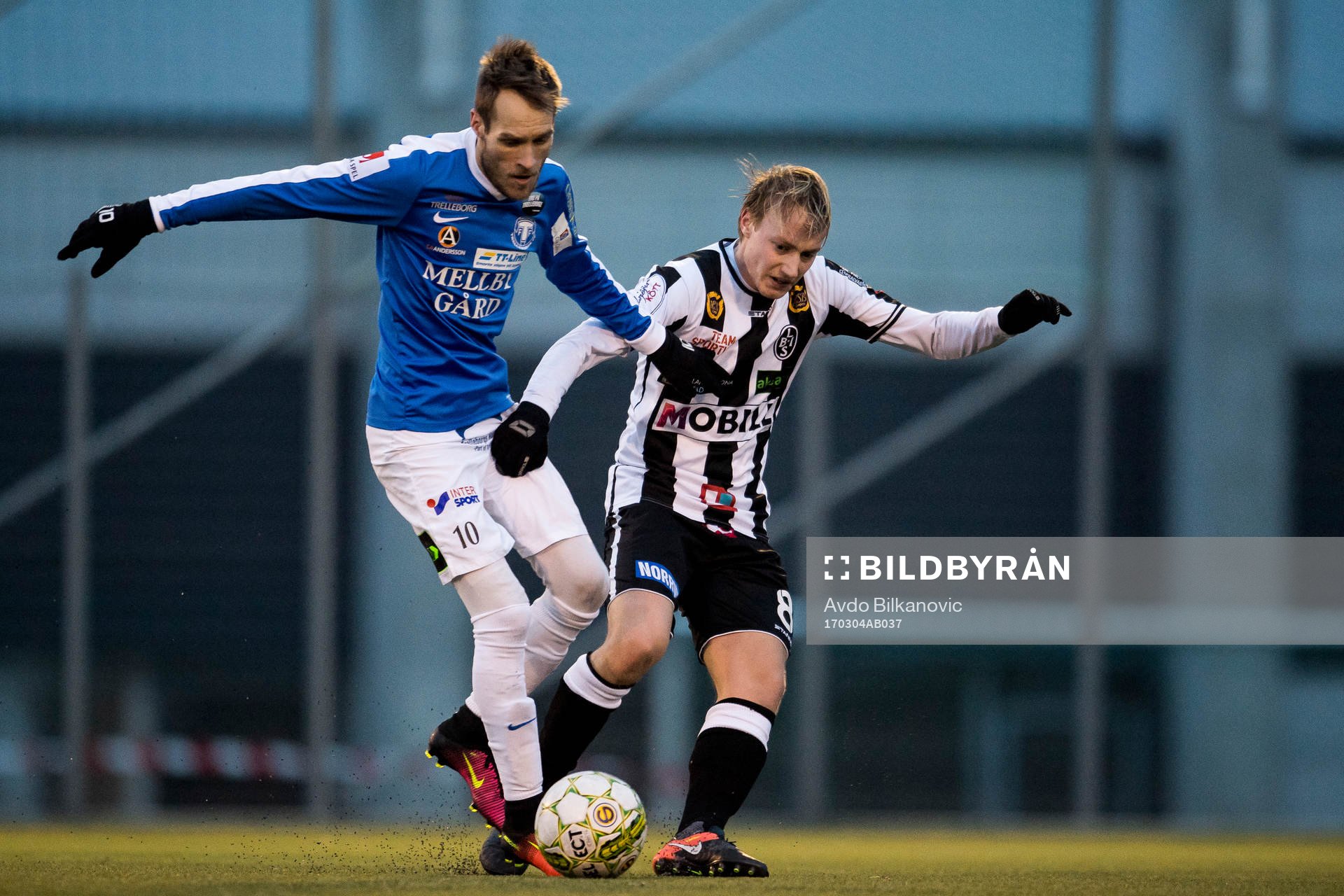 Trelleborgs Zoran Jovanovic och Landskronas Måns Ekvall
