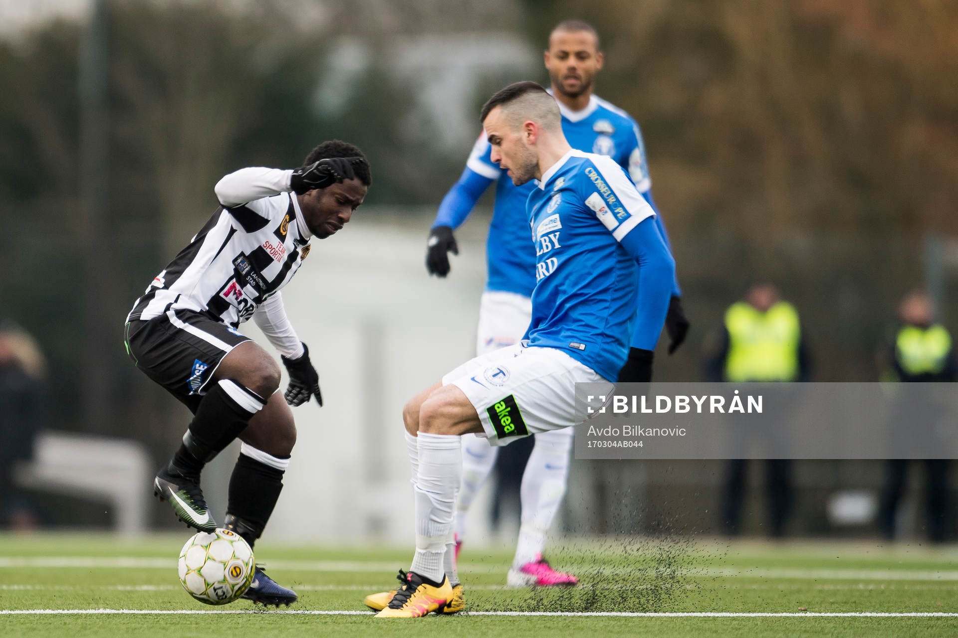 Landskronas Thierry Zahiu och Trelleborgs Dino Islamovic
