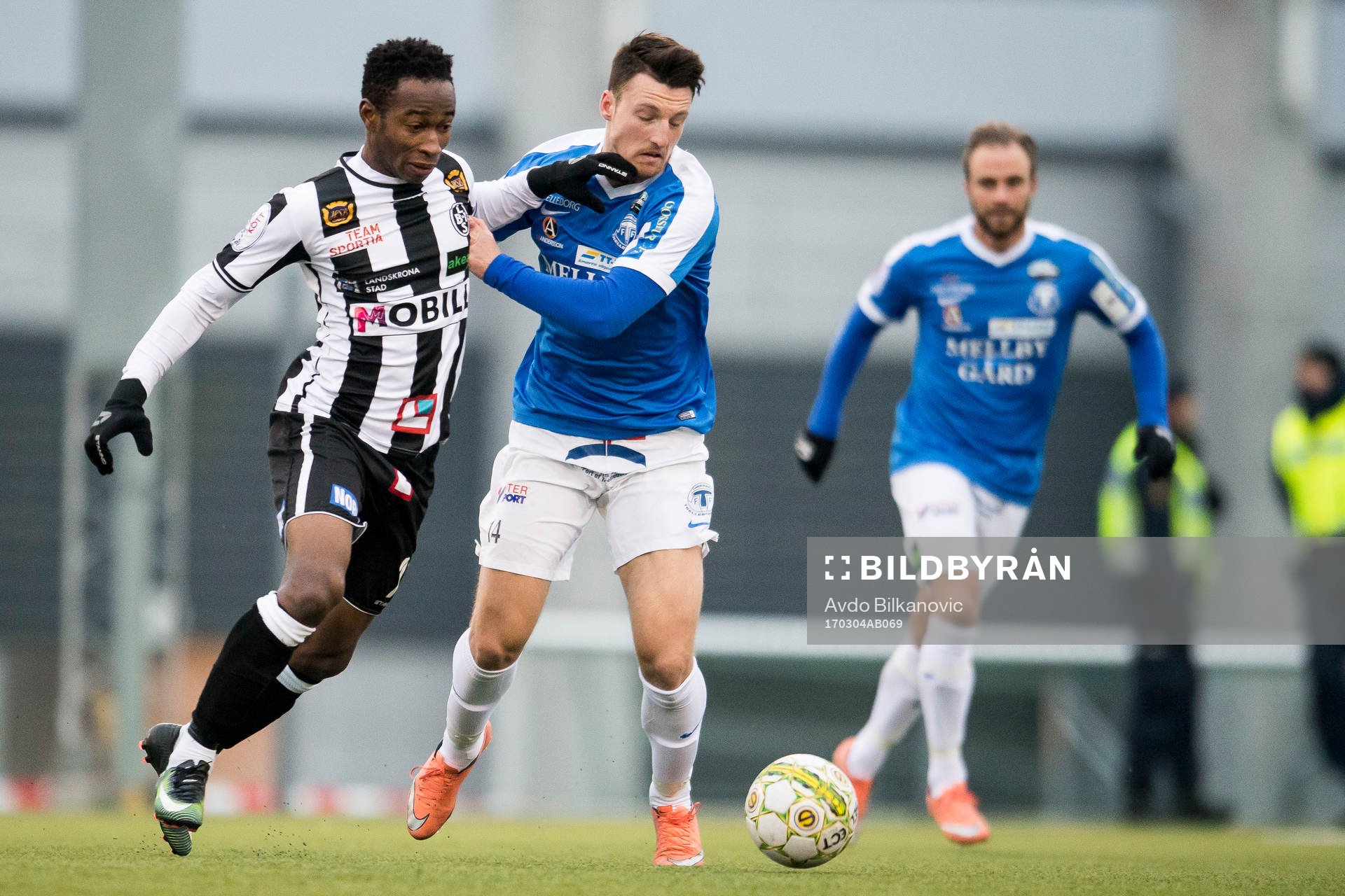 Landskronas Karim Sadat och Trelleborgs Alexander Blomqvist