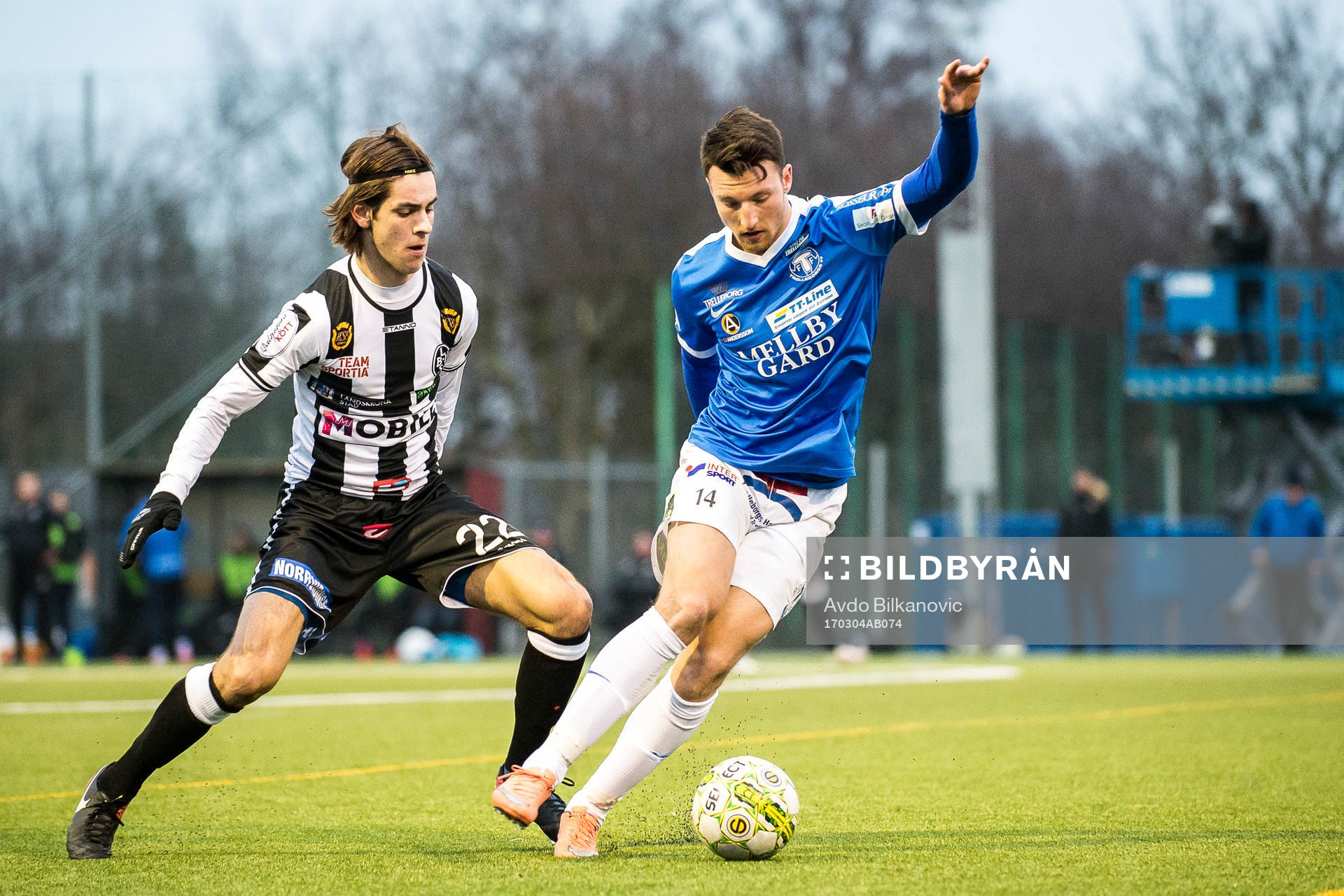 Landskronas Adi Nalic och Trelleborgs Alexander Blomqvist