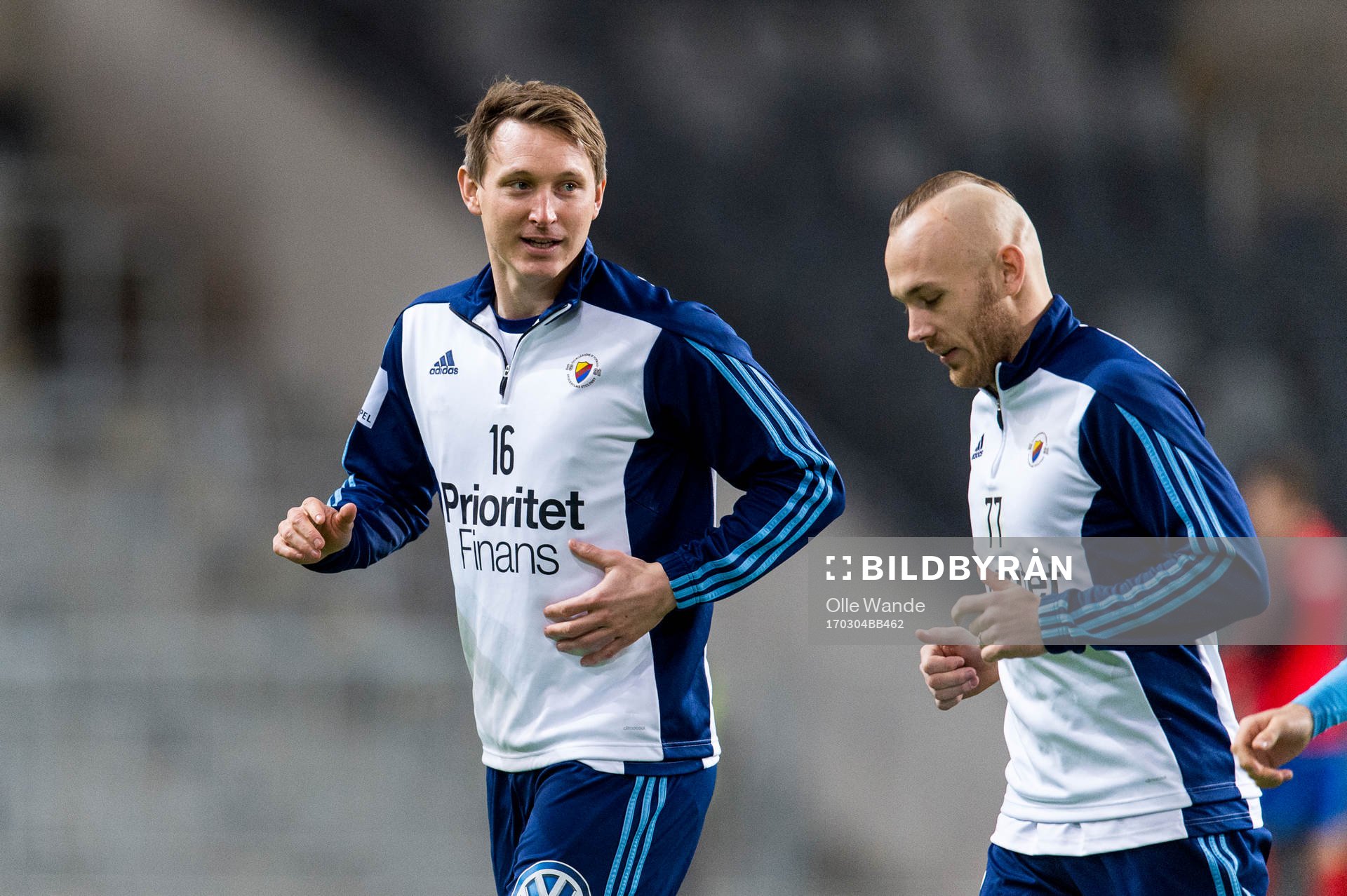 Djurgårdens Kim Källström och Magnus Eriksson på