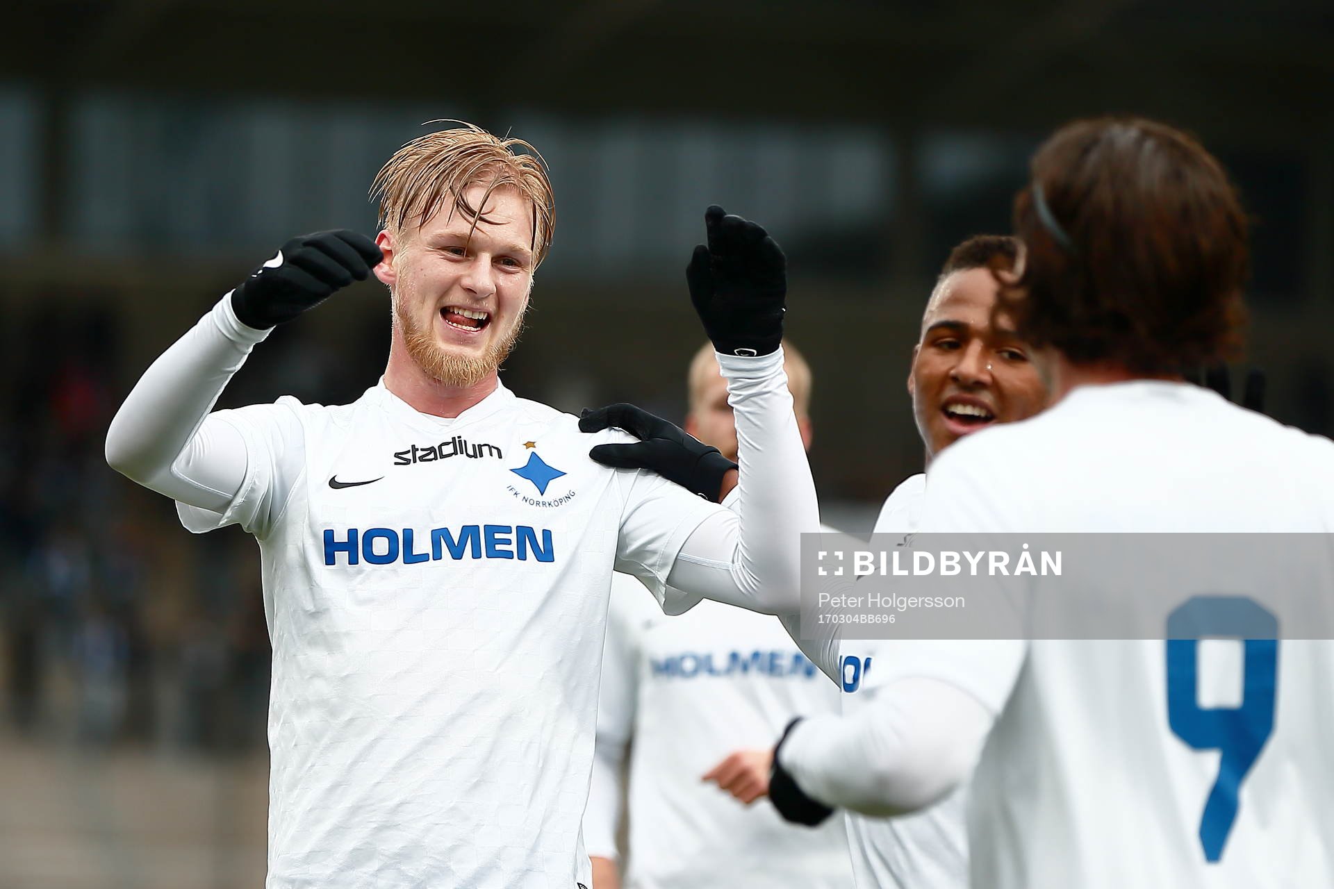 Norrköpings Kalle Holmberg jublar