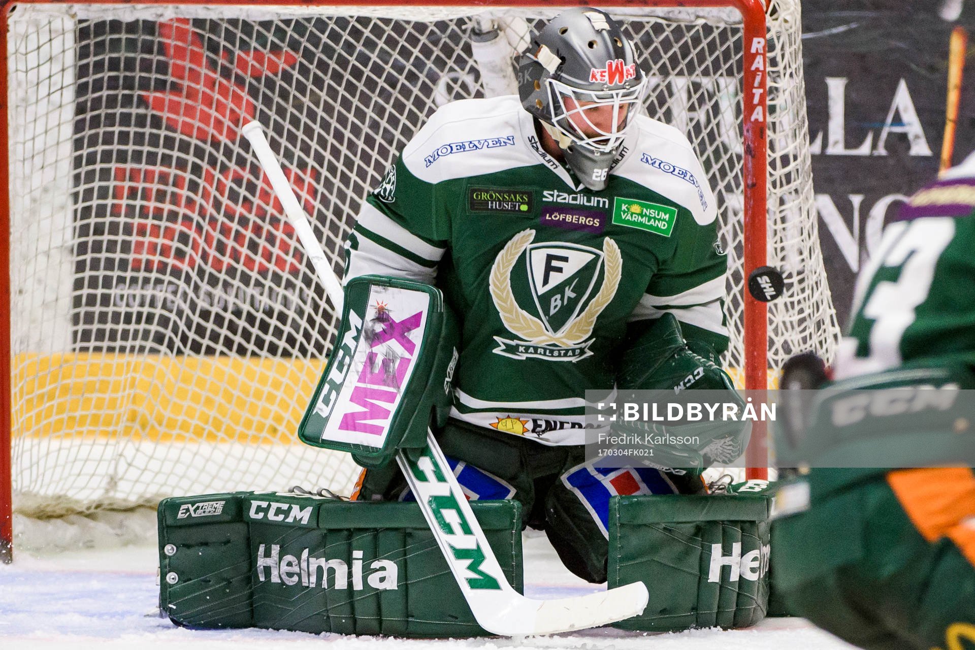 Färjestads målvakt Stefan Steen
