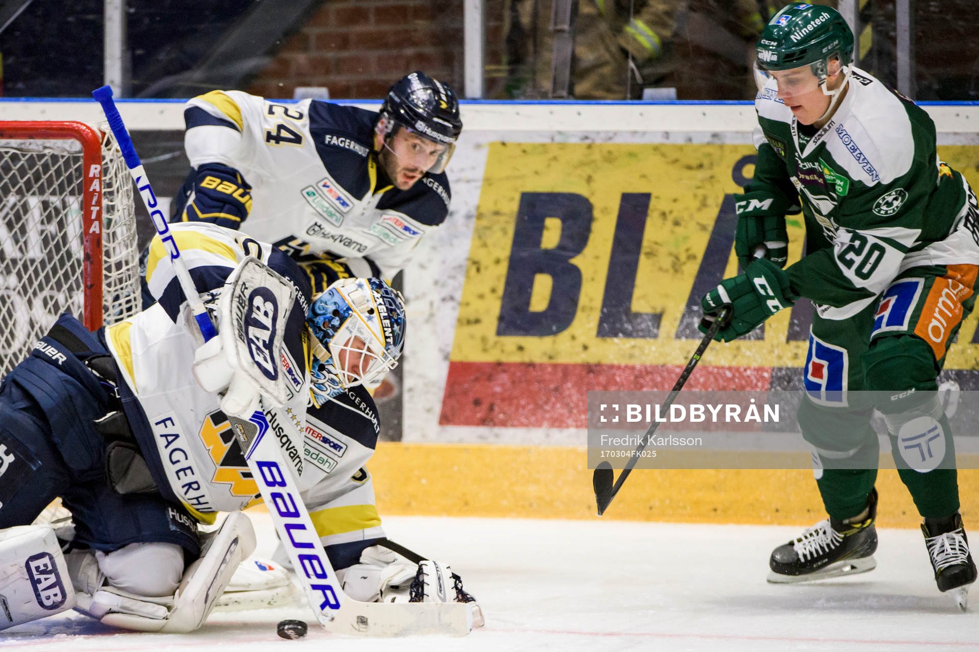 s målvakt Fredrik Pettersson-Wentzel, Erik Christensen och