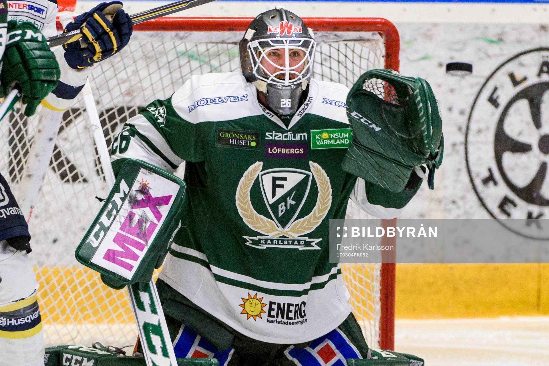 Färjestads målvakt Stefan Steen