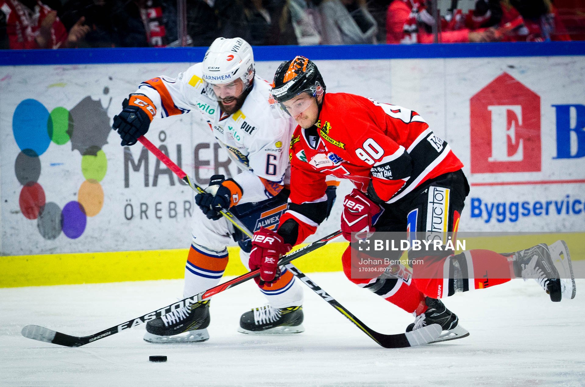 Växjös Linus Fröberg och Örebros Libor Hudacek