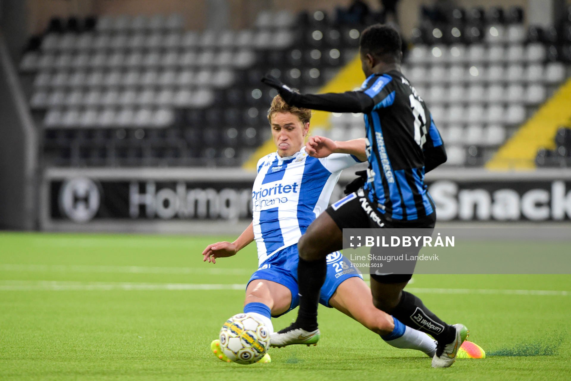 IFK Göteborgs Thomas Rogne och Sirius Kingsley Kofi Sarfo