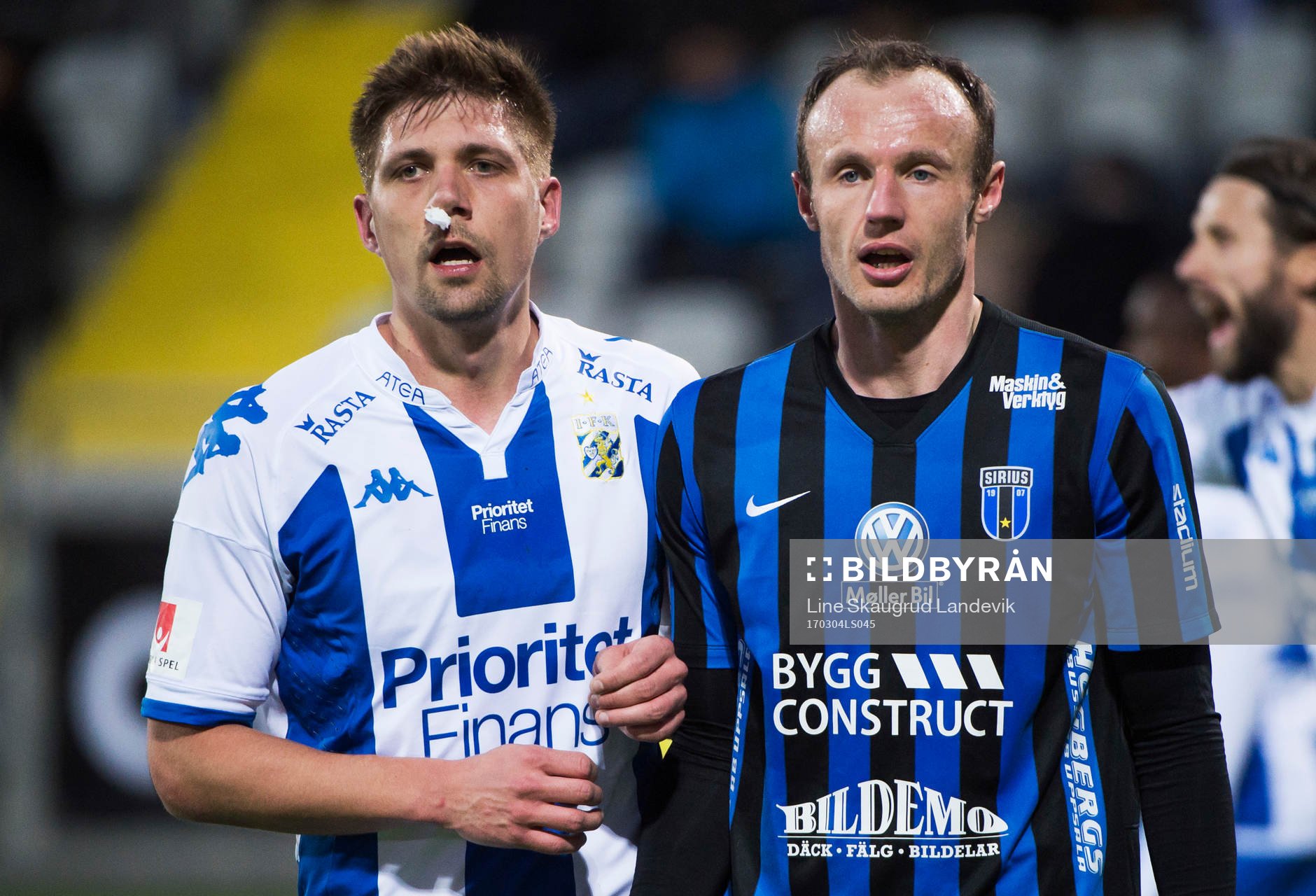 IFK Göteborgs Mikael Boman och Sirius Dragan Kapcevic