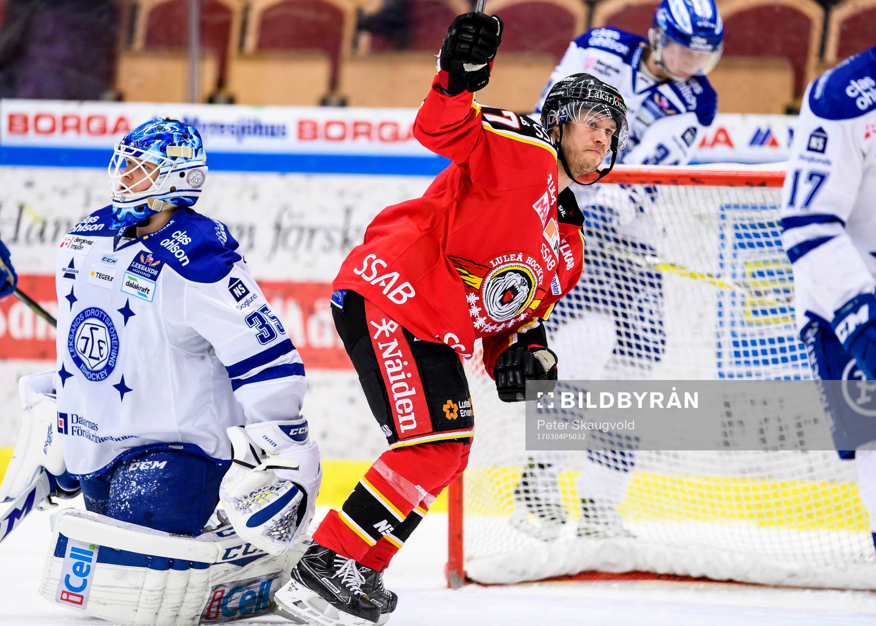 Luleås Andreas Falk jublar