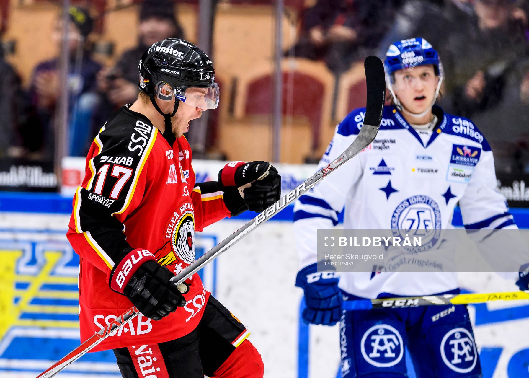 Luleås Andreas Falk jublar