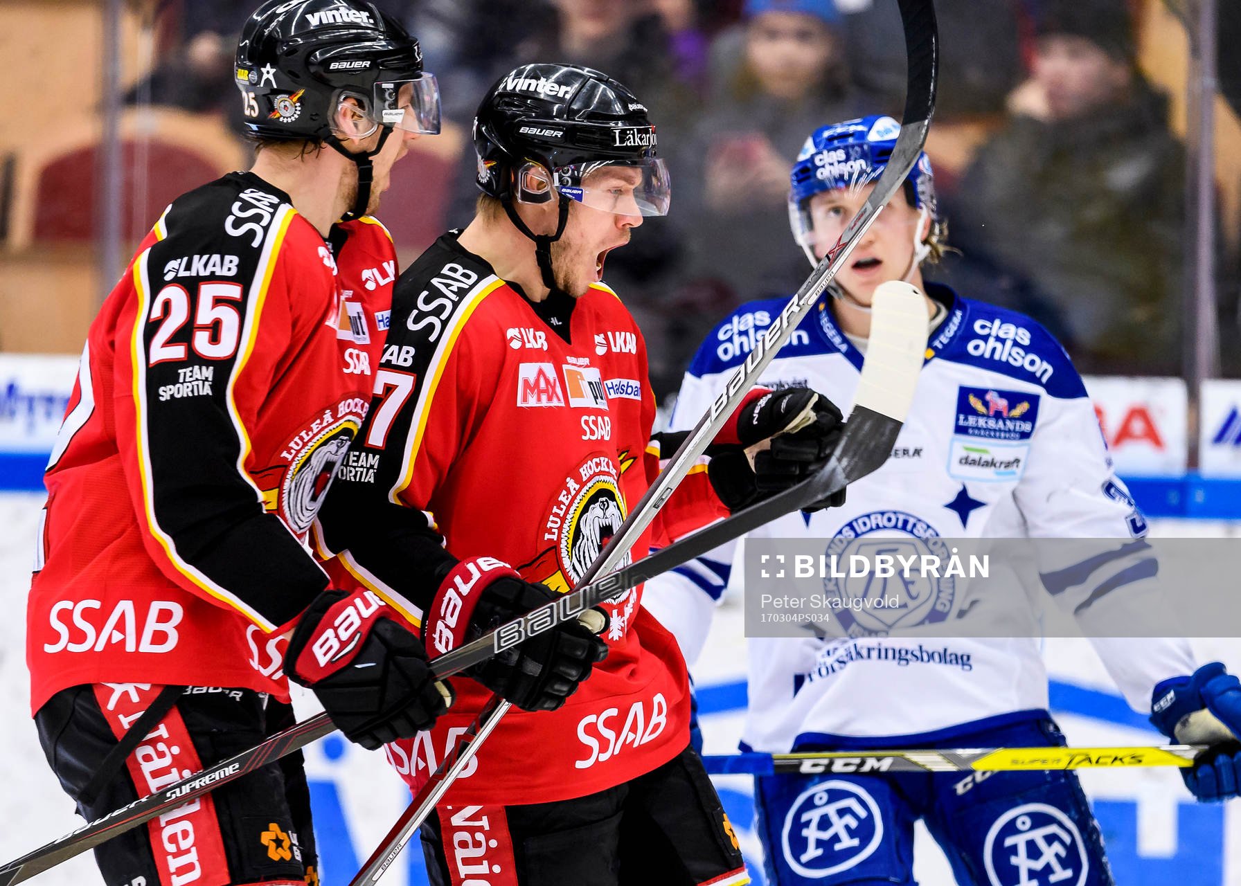 Luleås Andreas Falk jublar