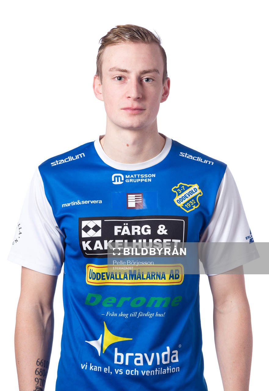 Oddevolds Eric Kallberg poserar för ett porträtt den 4 mars 2017 i Uddevalla.