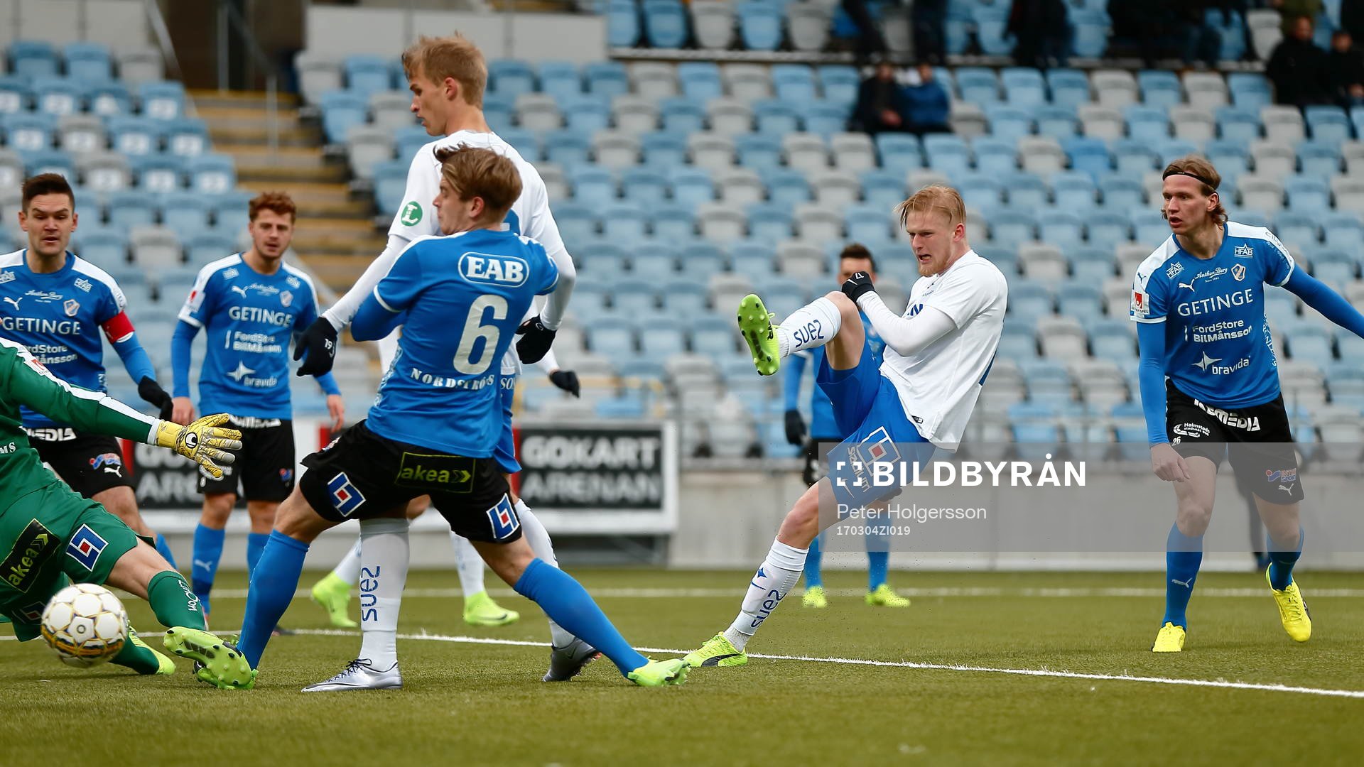 Norrköpings Kalle Holmberg gör mål 1-0