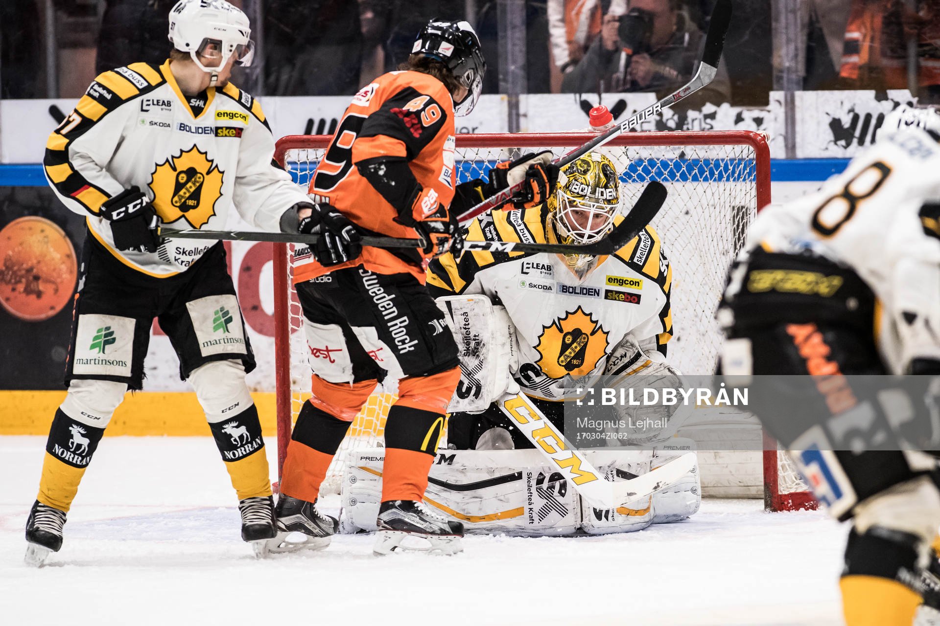 Karlskronas Filip Cruseman har precis gjort 1-0