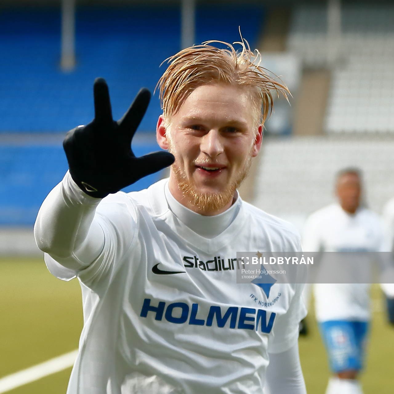 Norrköpings Kalle Holmberg jublar