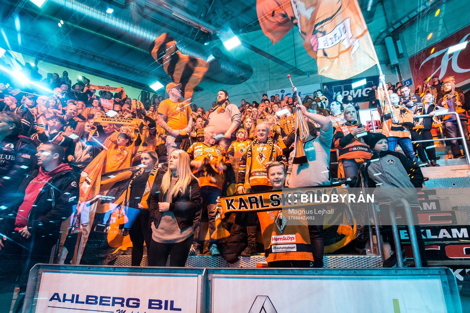 Karlskronas supportrar jublar