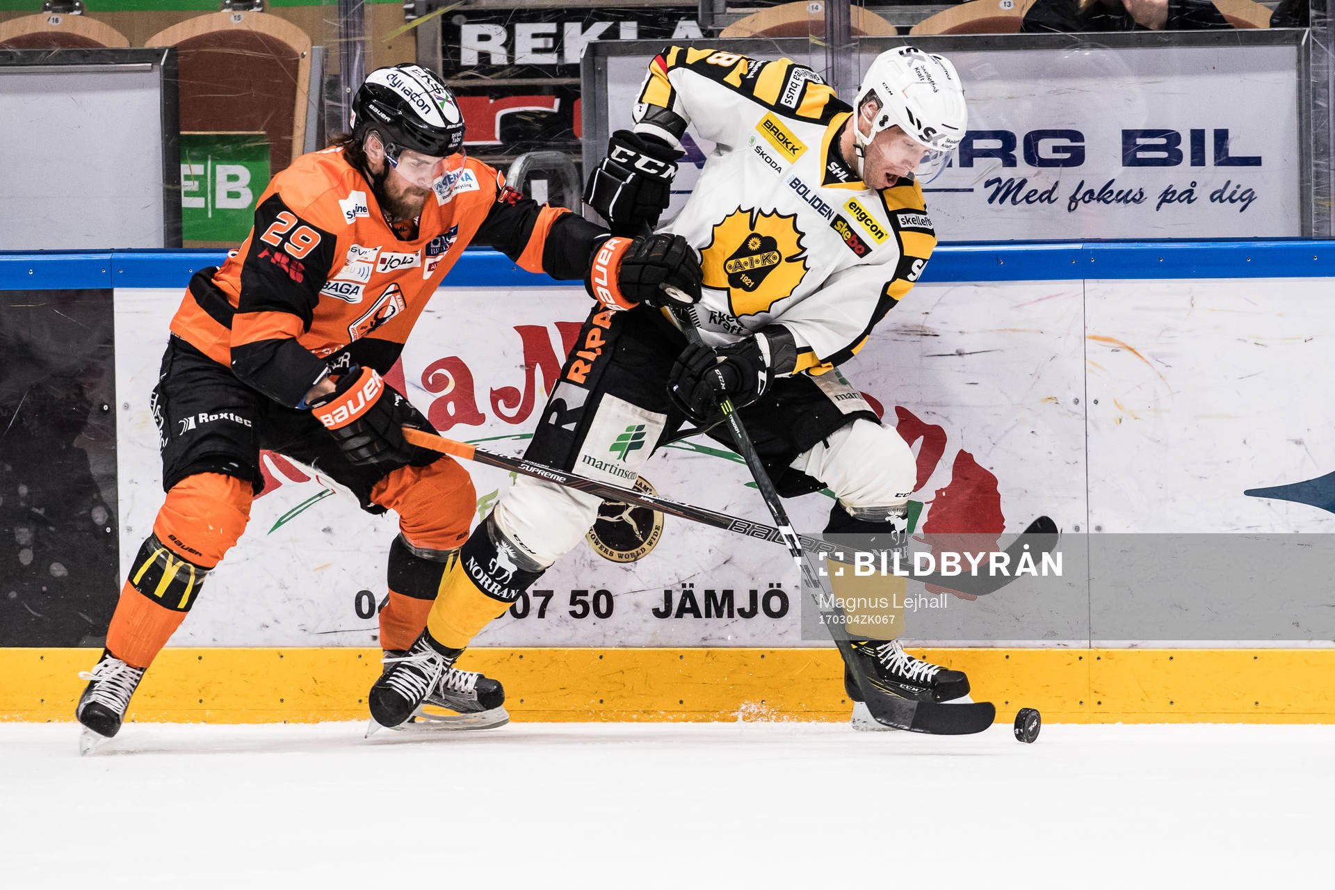 Karlskronas Alexander Wiklund  och Skellefteås Pontus