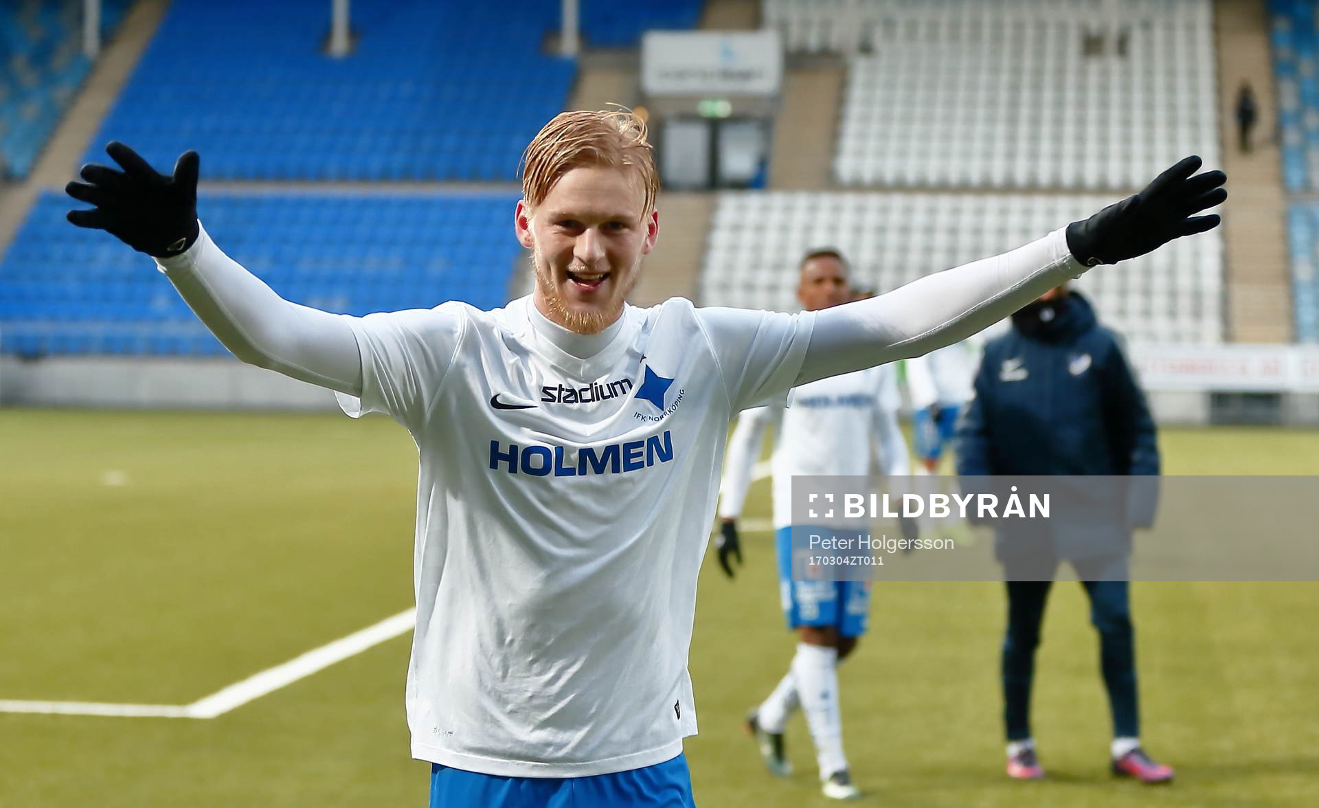 Norrköpings Kalle Holmberg jublar
