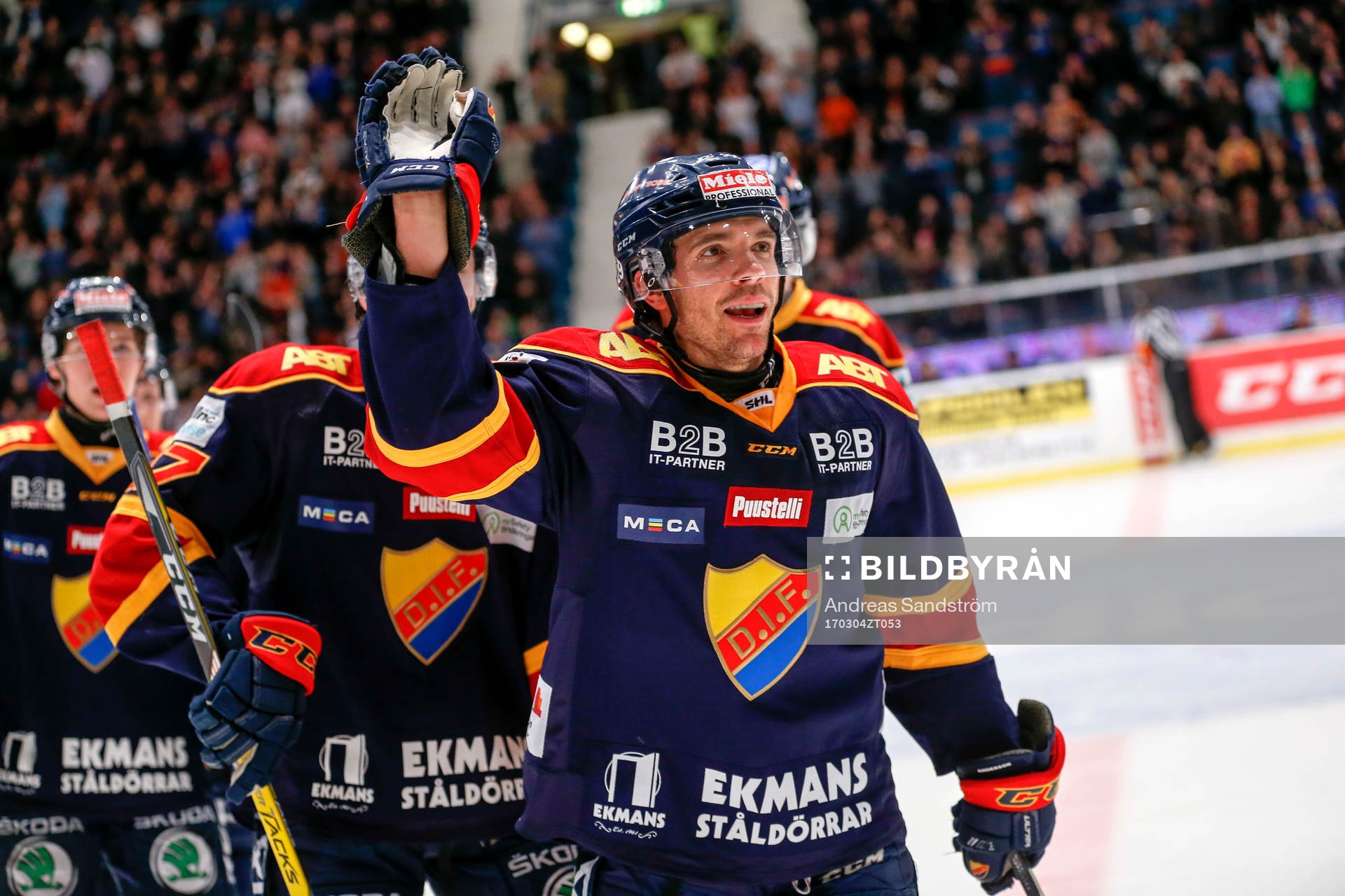 Djurgårdens Matt Anderson jublar