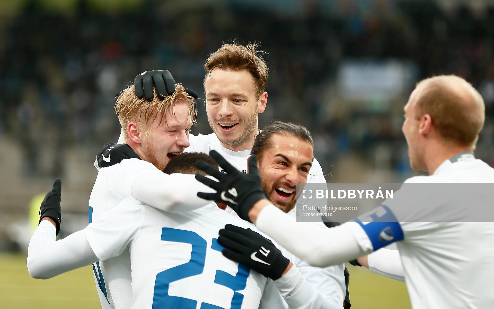 Norrköpings spelare jublar