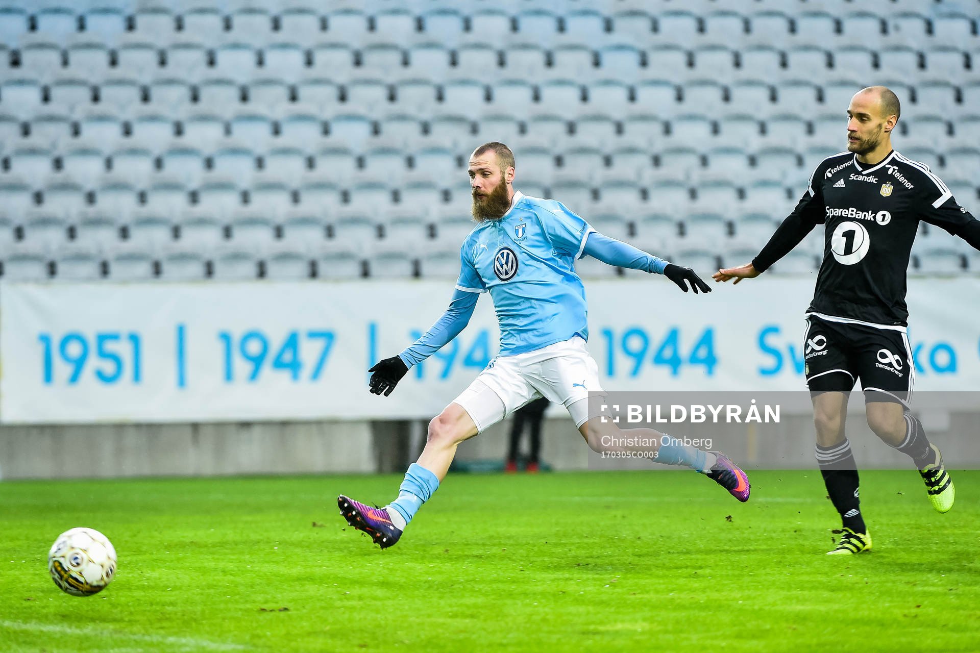 Malmö FFs Jo Inge Berget och Rosenborgs Tore Reginiussen