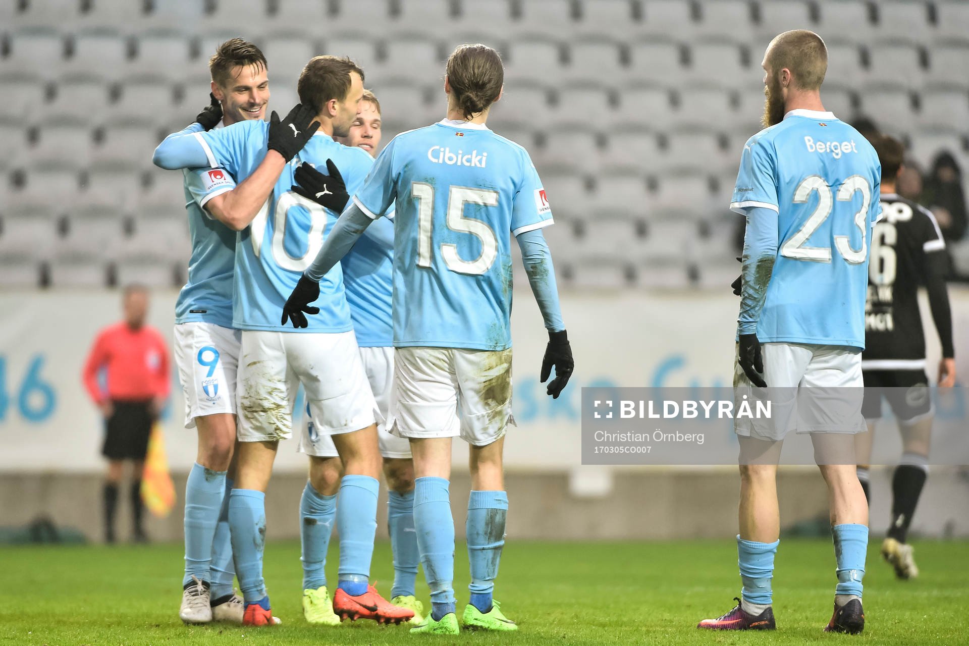 Malmö FFs Markus Rosenberg , Magnus Wolff Eikrem , Oscar