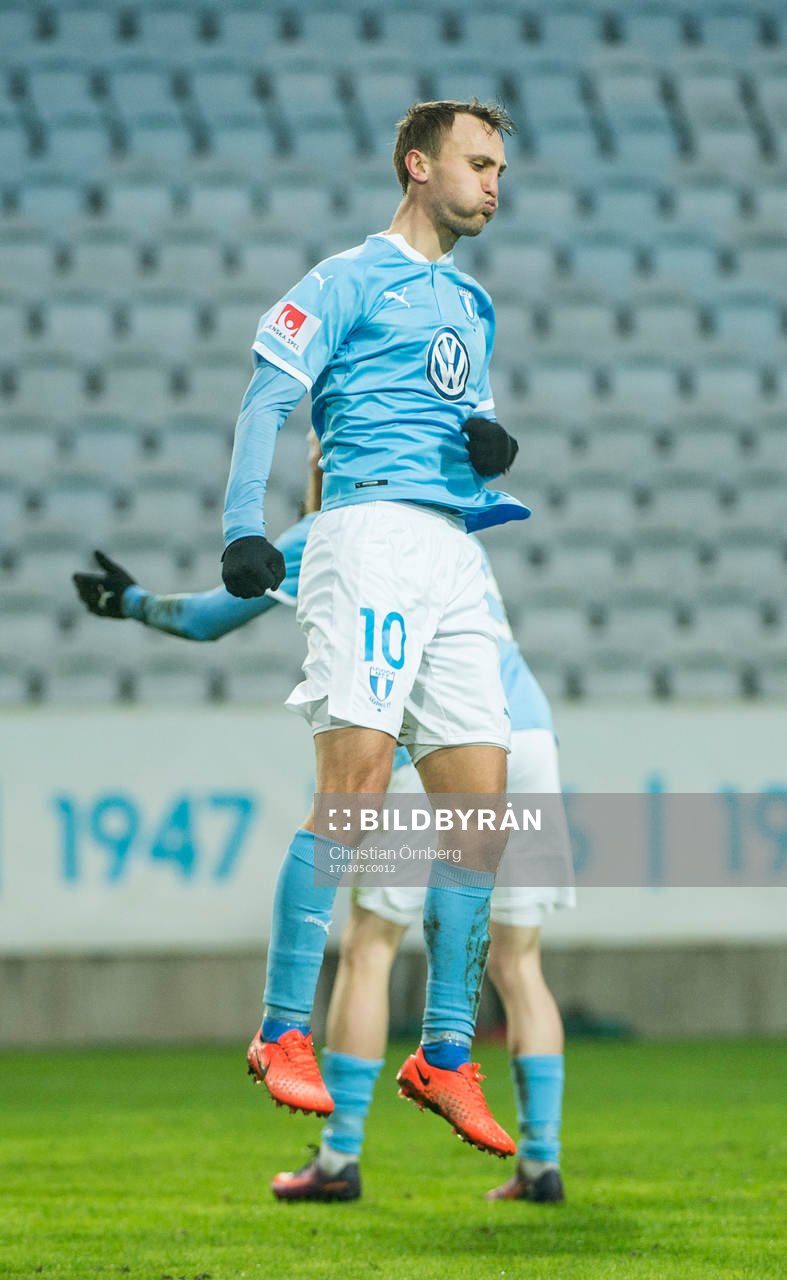 Malmö FFs Magnus Wolff Eikrem jublar