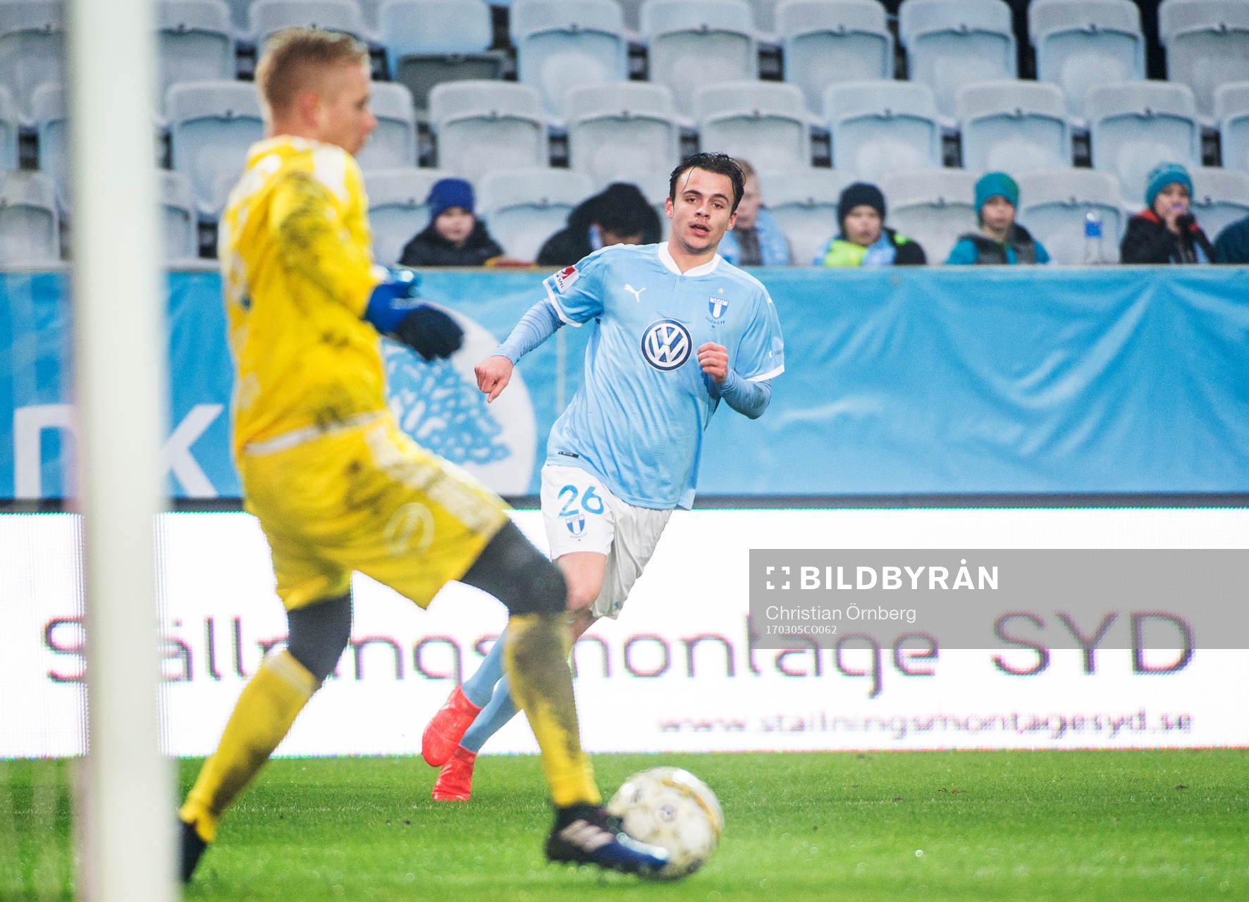 Malmö FFs Andreas Vindheim och Rosenborgs målvakt Arild