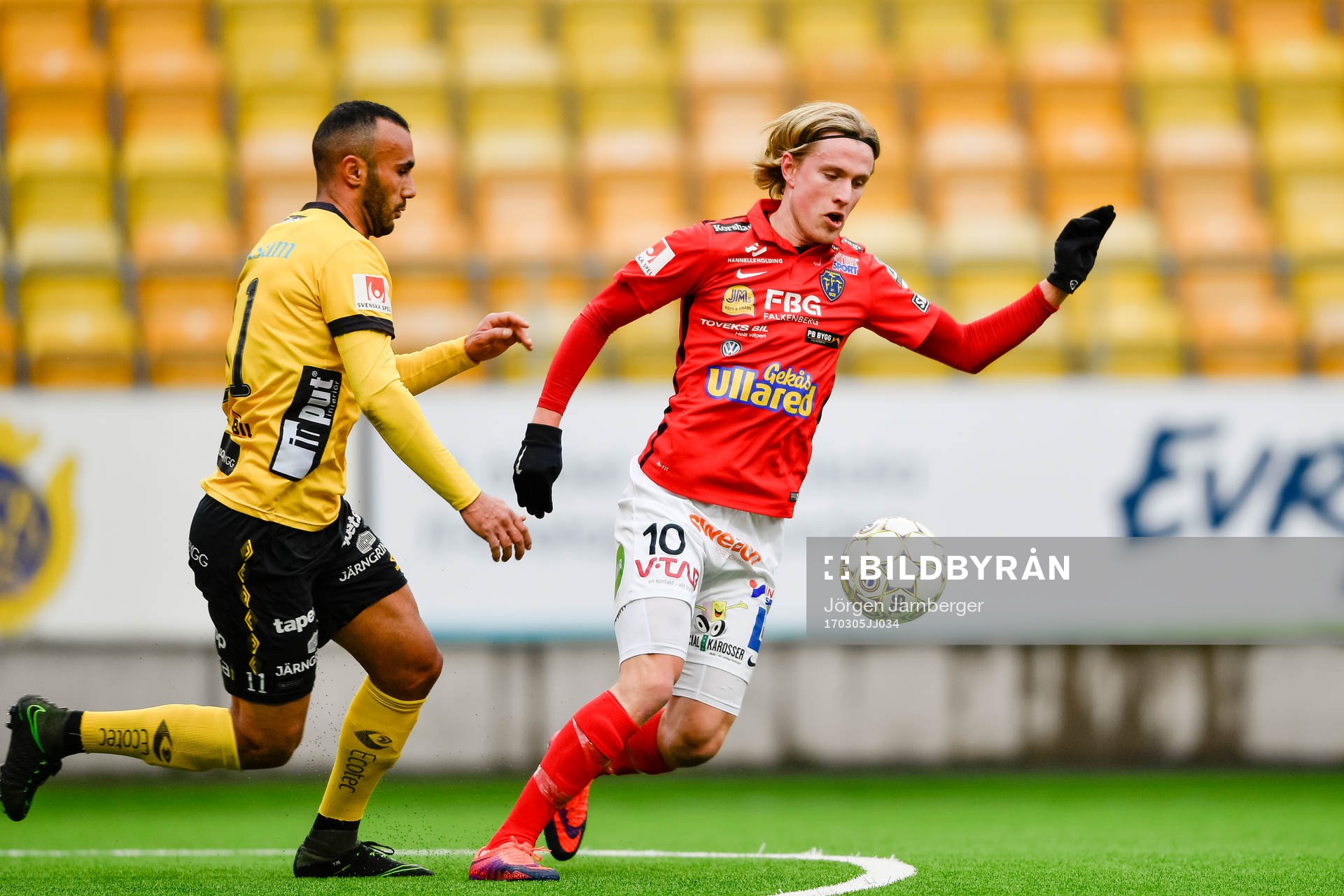Falkenbergs Viktor Götesson och Elfsborgs Issam Jebali