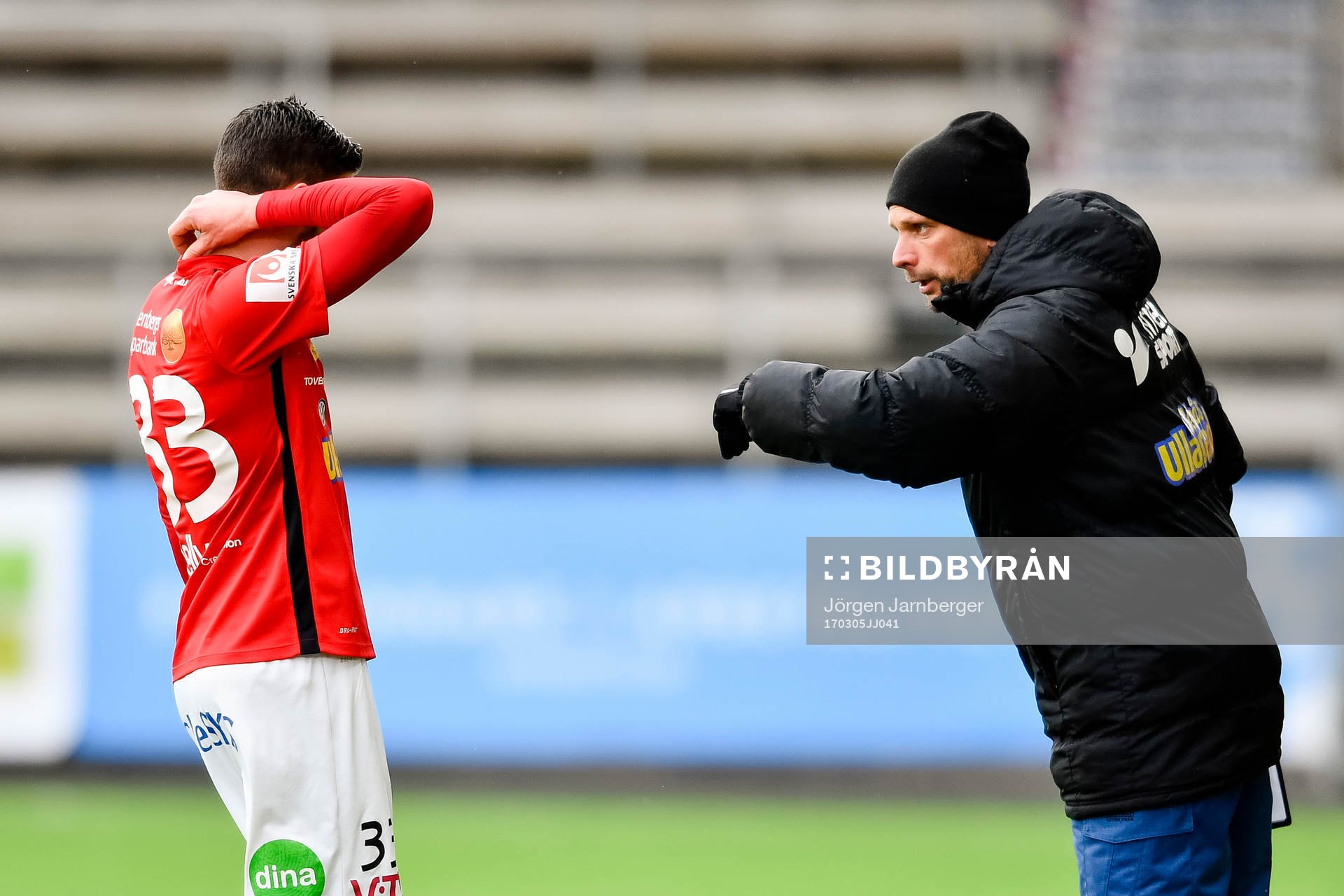 Falkenbergs Tibor Joza och tränare Hans Eklund