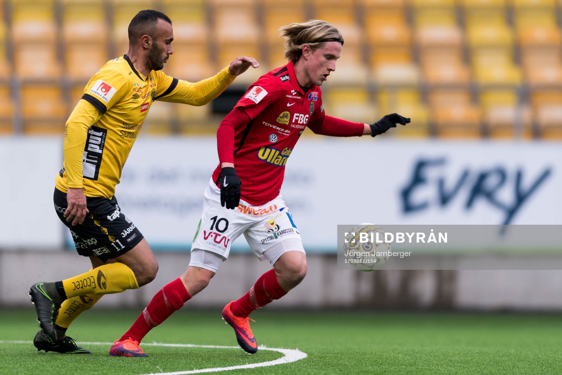 Falkenbergs Viktor Götesson och Elfsborgs Issam Jebali