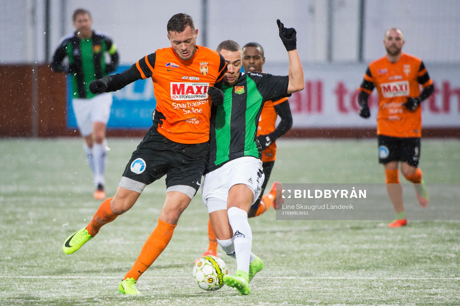 Kristianstads Albert Ejupi och GAIS Malkolm Moenza