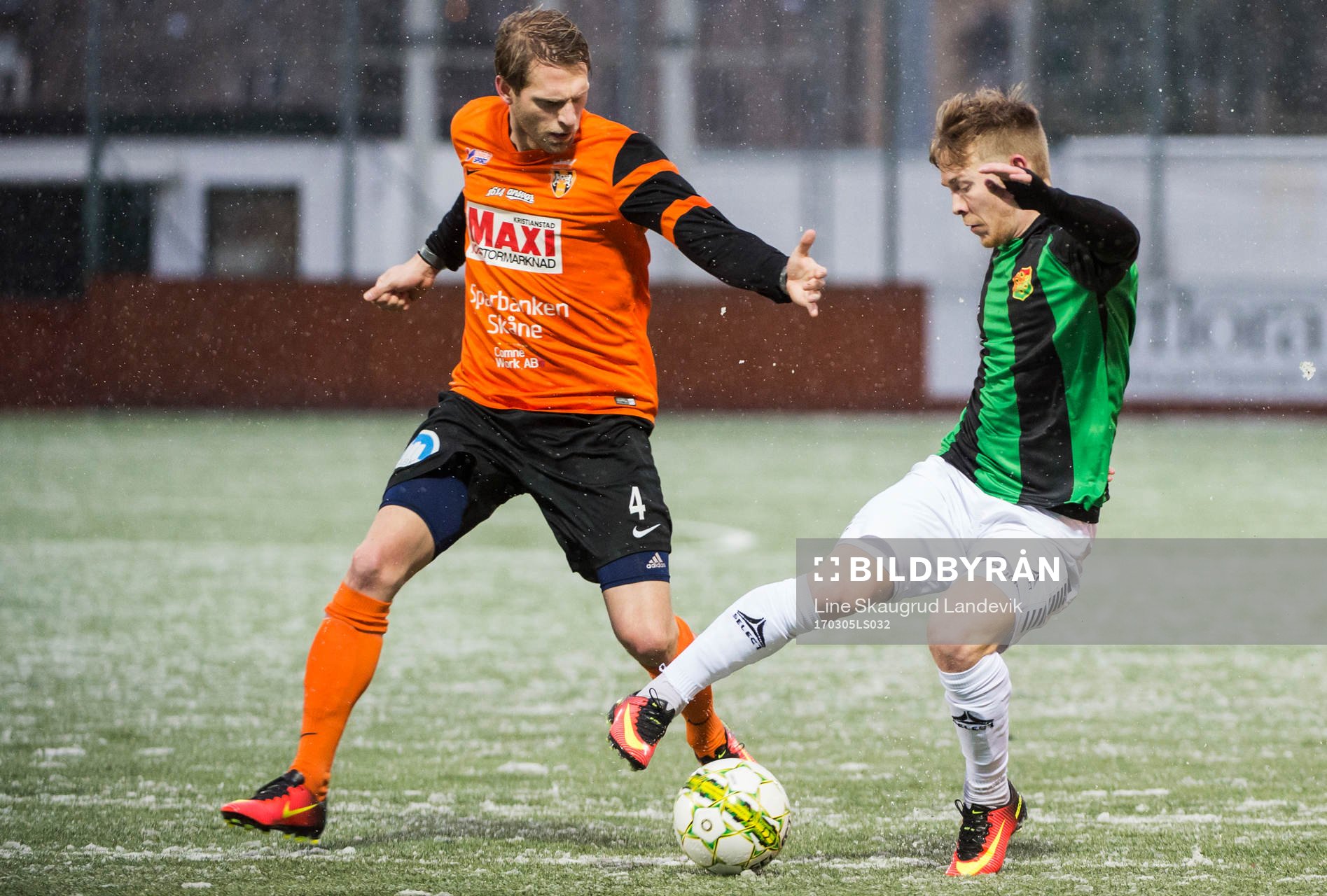 Kristianstads Martin Rudolfsson och GAIS Andreas Petersson