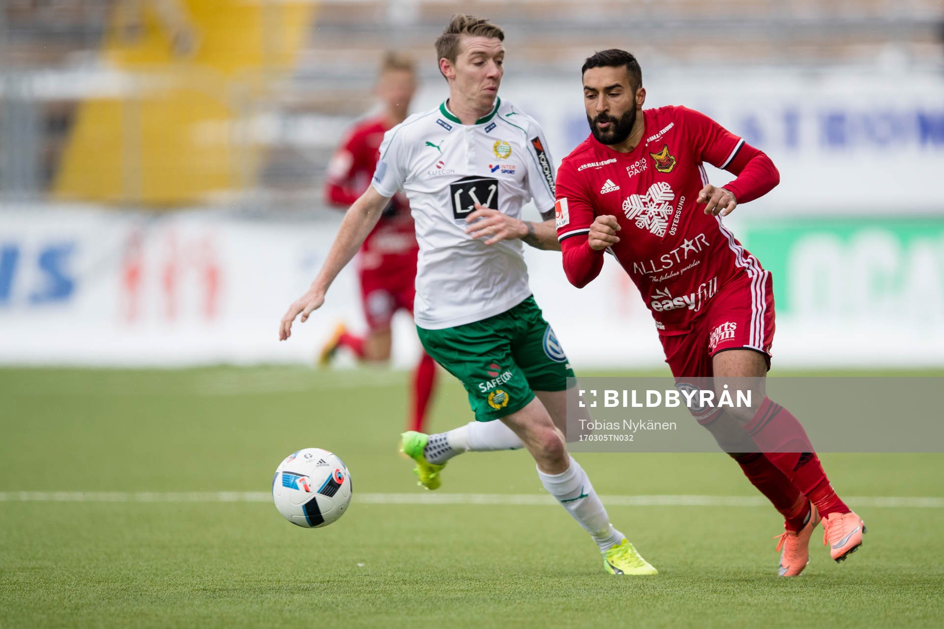 under fotbollsmatchen i Svenska Cupen mellan Östersund och