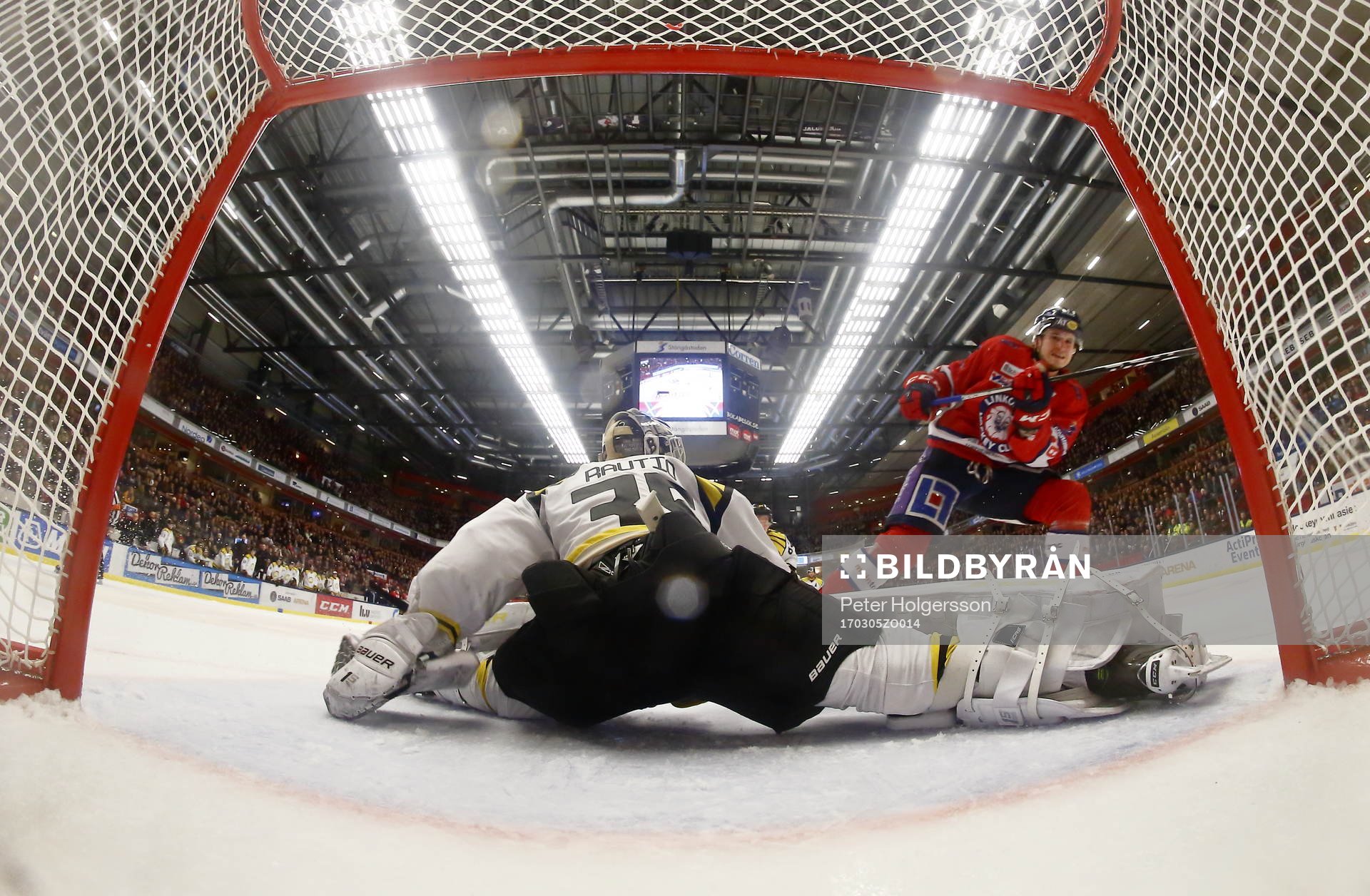 Mål 2-0 av Linköpings Jakob Lilja förbi Brynäs David