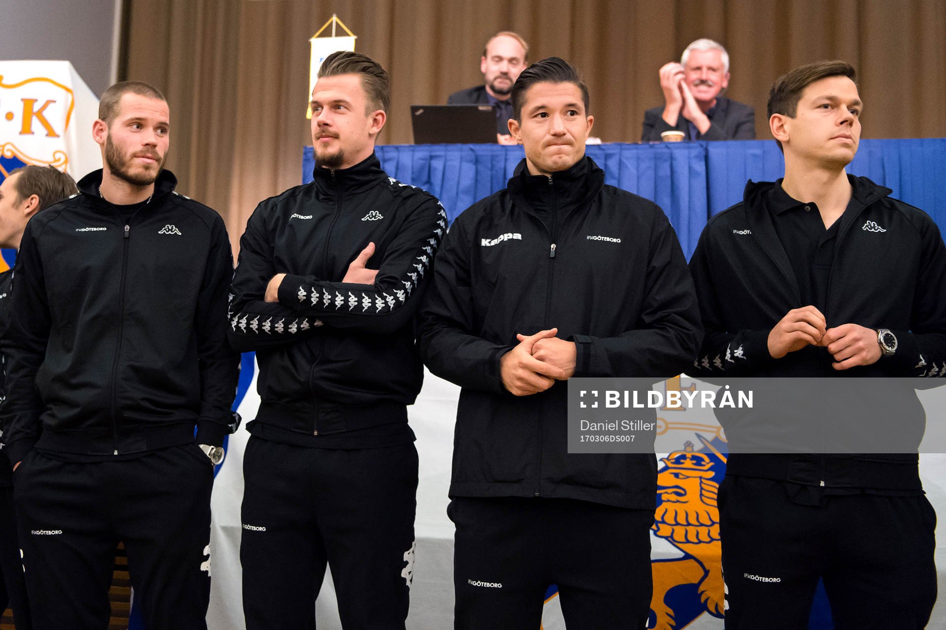 A-lagets spelartrupp med bla Emil Salomonsson, målvakt