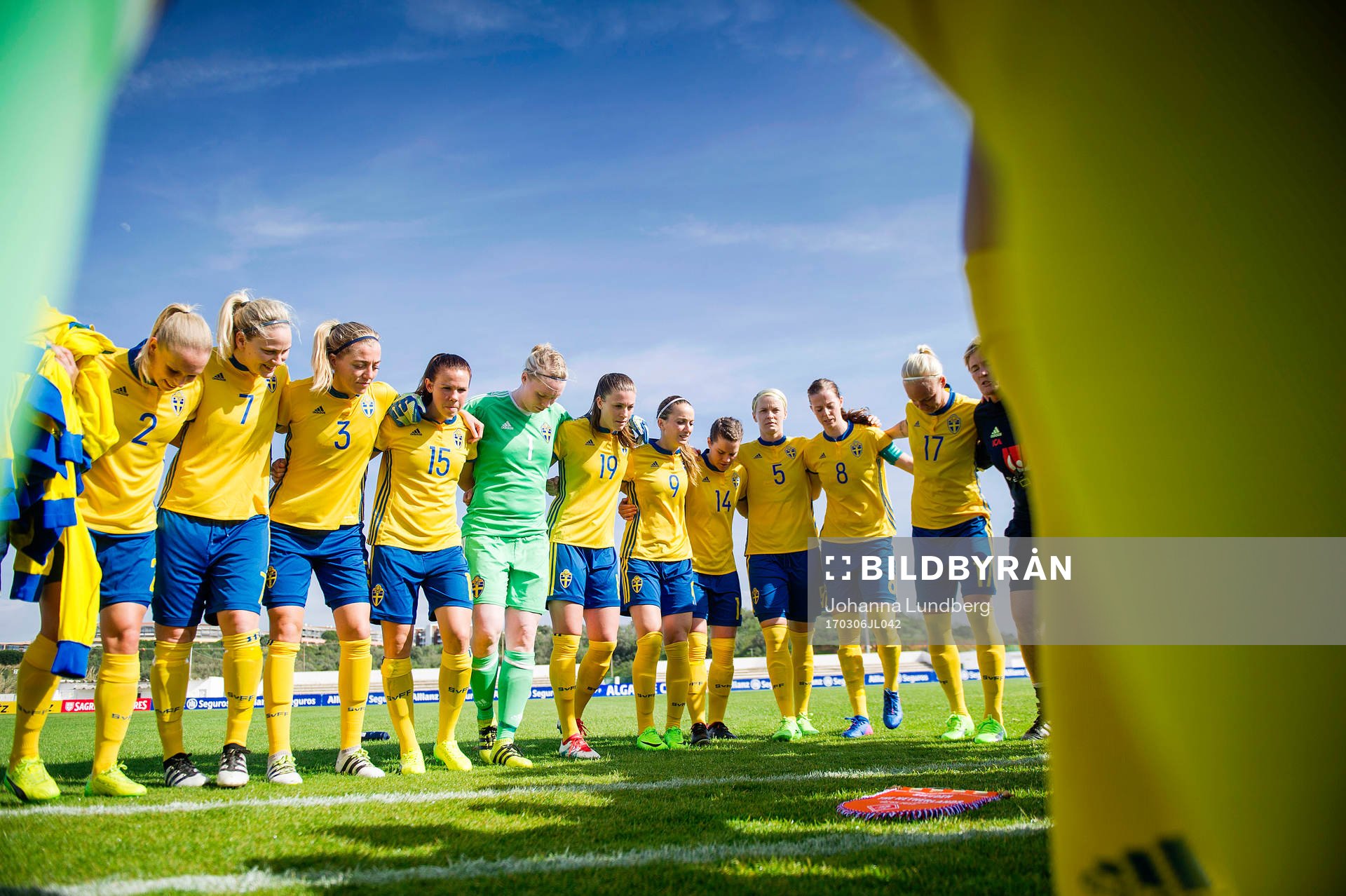 Sveriges Jonna Andersson, Lisa Dahlkvist, Linda Sembrant,