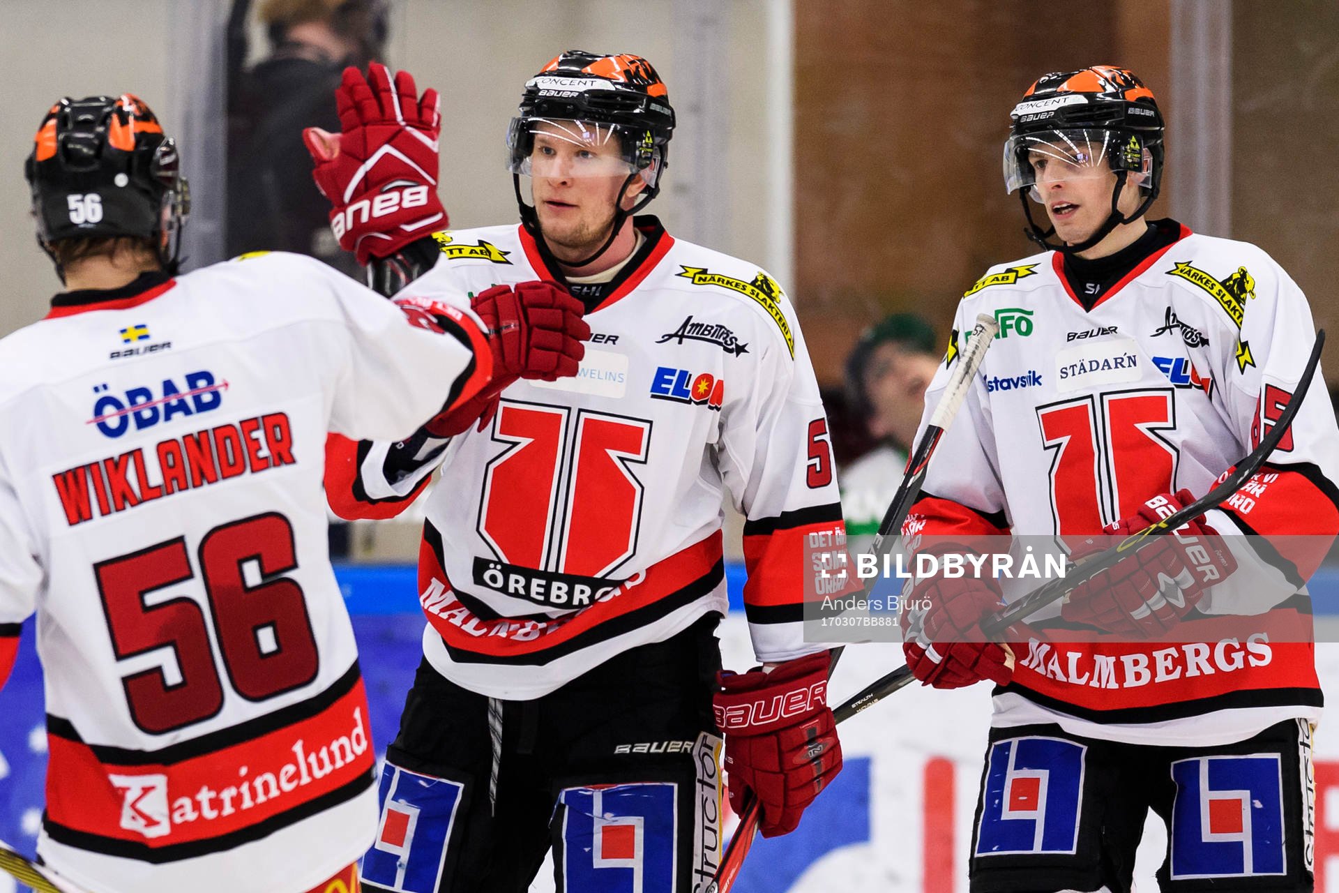 Örebros Johan Motin och Kalle Olsson jublar