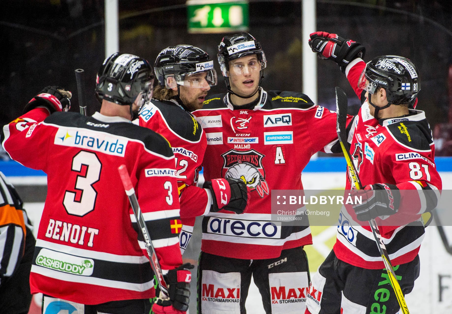 Malmö Redhawks Robin Alvarez jublar